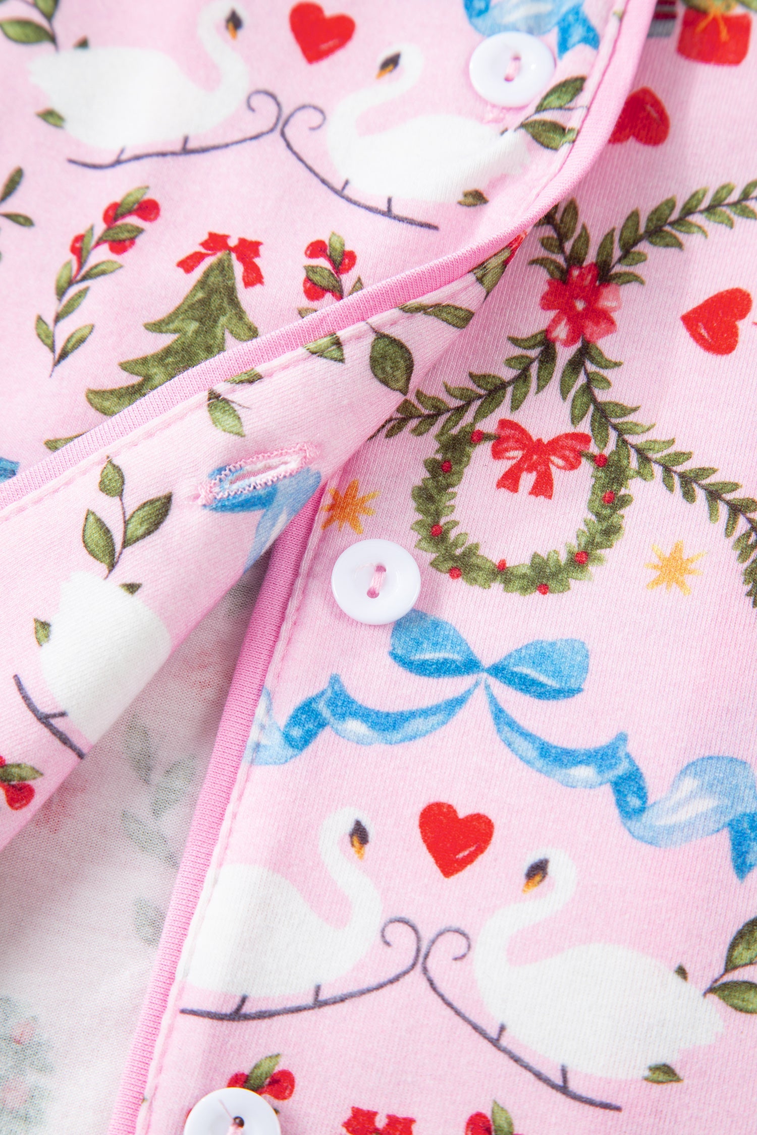 Nutcracker Doll Christmas Print Ribbon Tie Waist Short 2pcs Pajama Set - Loungewear & Sleepwear/Sleepwear