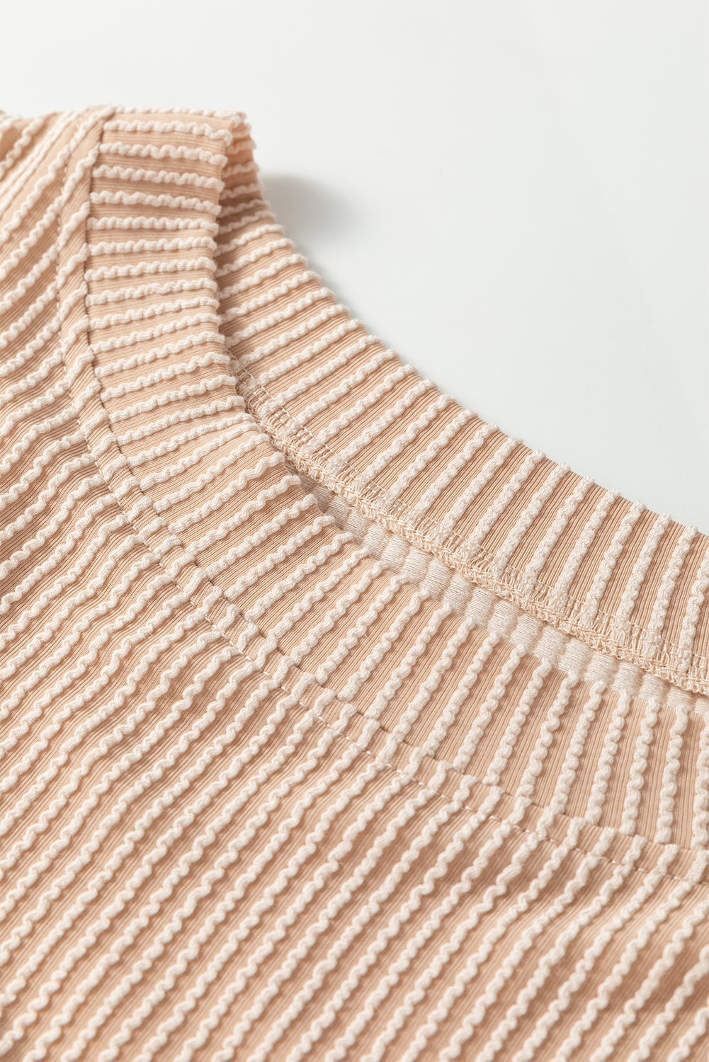Multicolour Colour Block Long Sleeve Ribbed Loose Top eAura