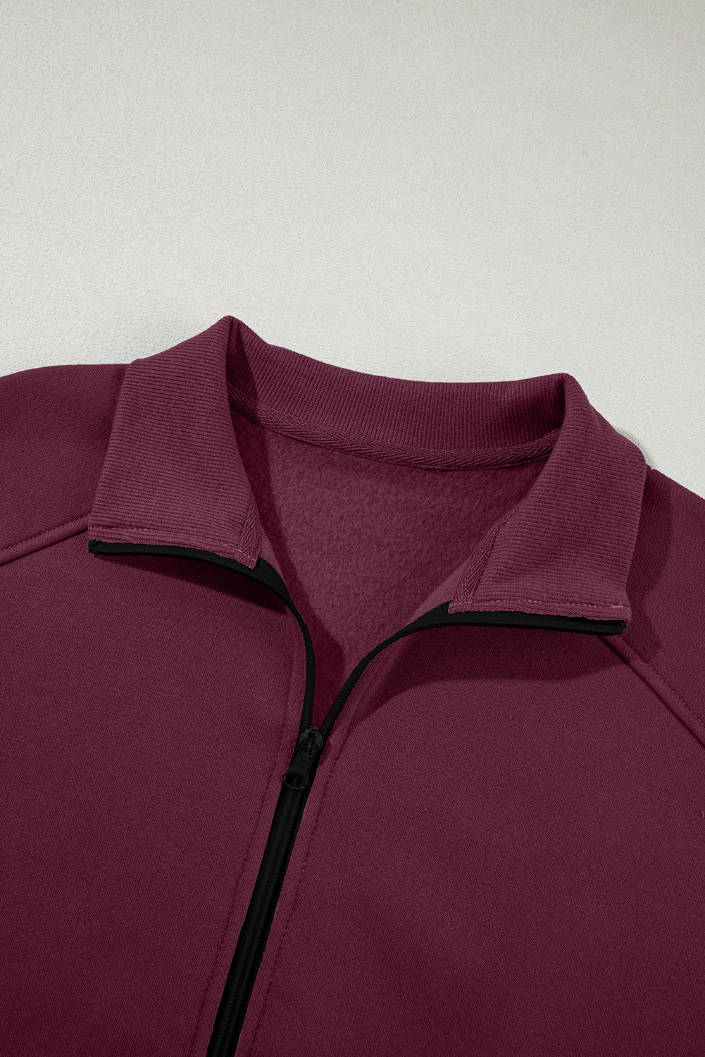 Drop Shoulder Zip Up Jacket Drawstring Joggers Co-ord Set - eAura