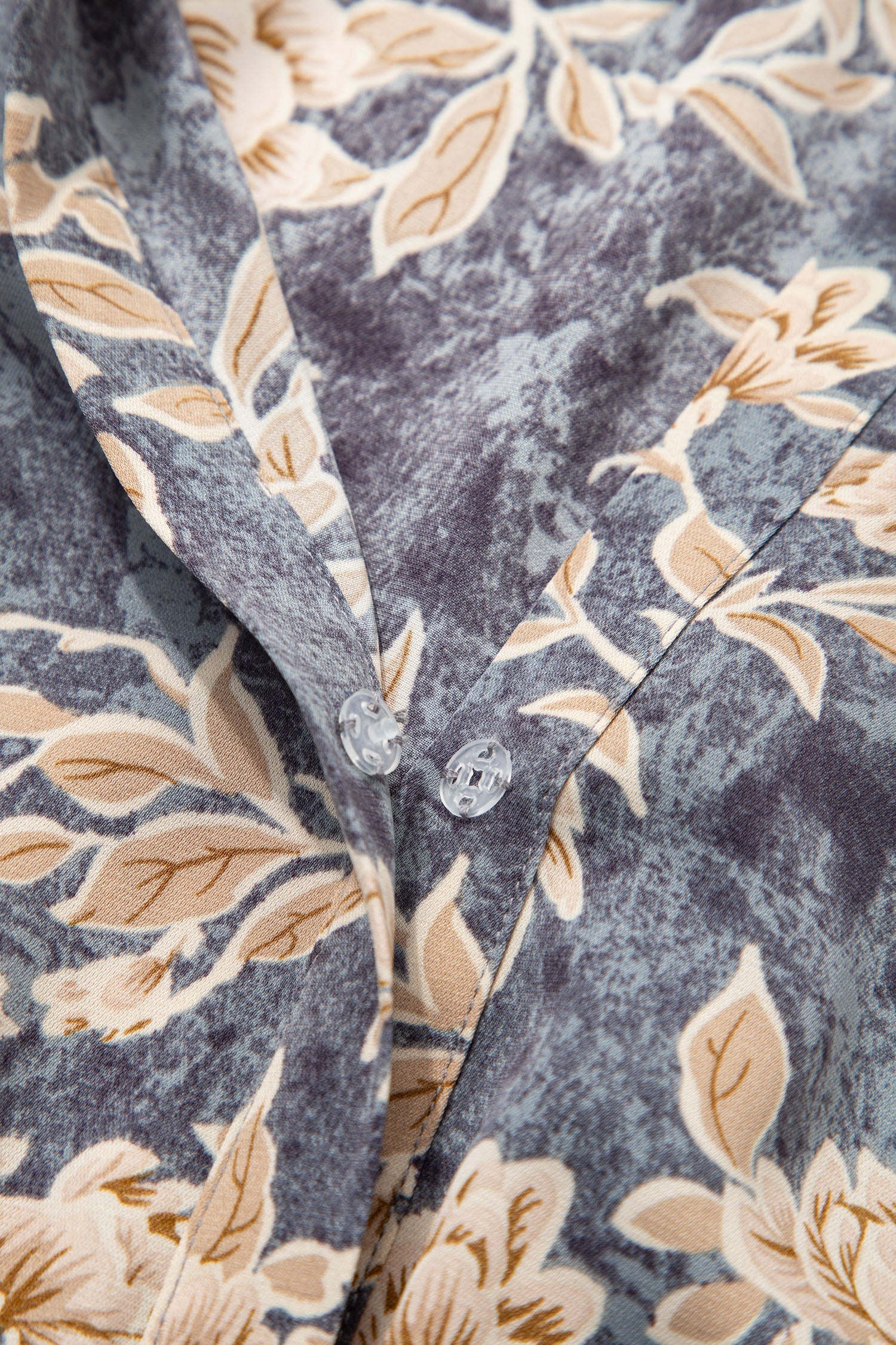 Floral Print Smocked Long Sleeve Maxi Dress - eAura