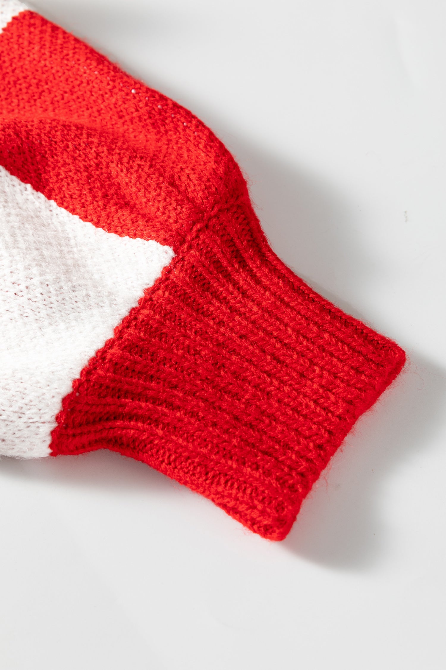 Checkered Bishop Sleeve Sweater - Sweaters & Cardigans/Sweaters