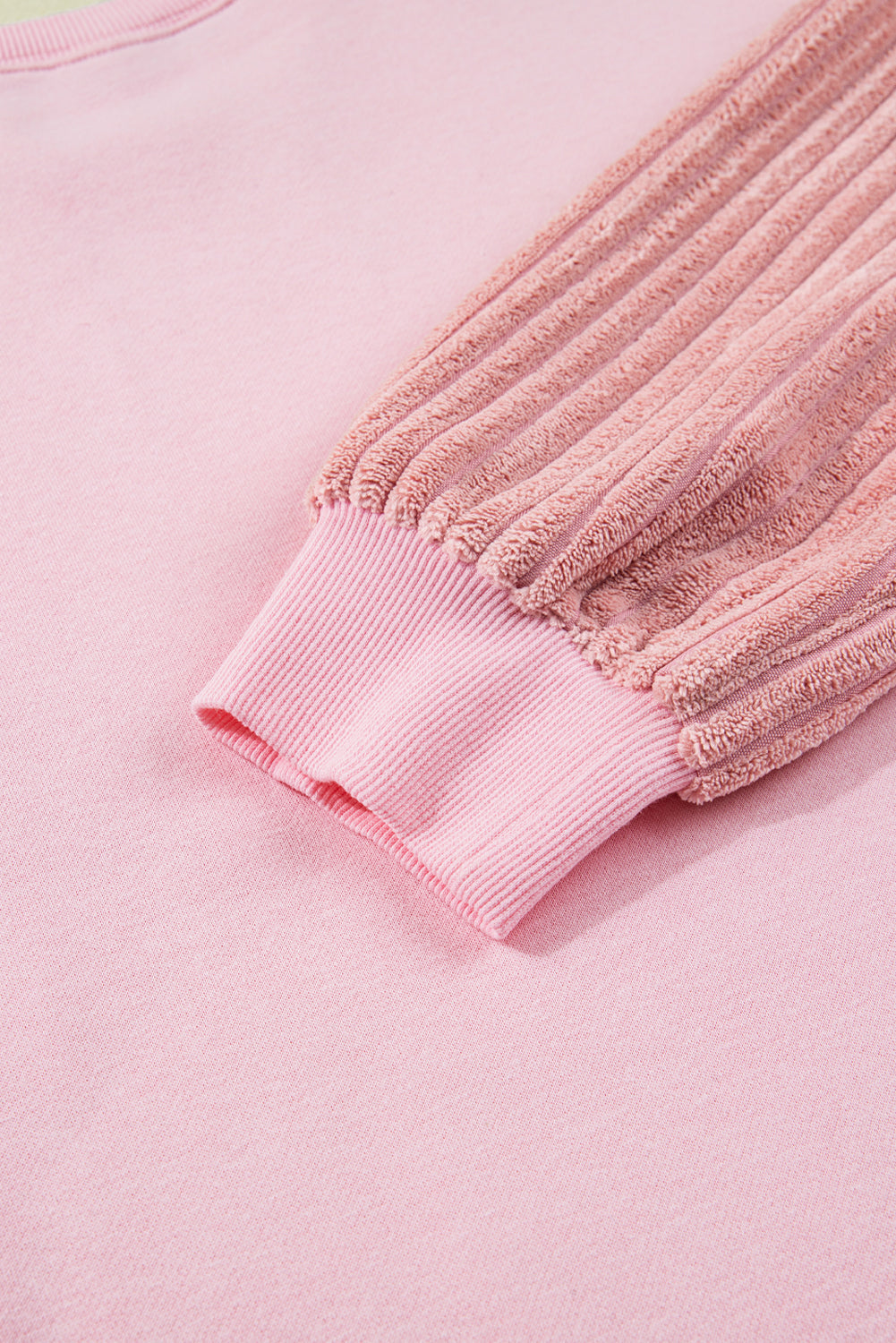 Sequin Nutcracker Textured Sleeve Patchwork Sweatshirt eAura