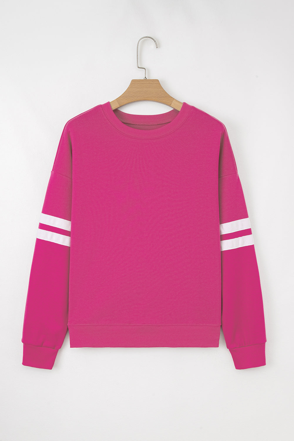 Striped Detail Drop Shoulder Oversized Sweatshirt