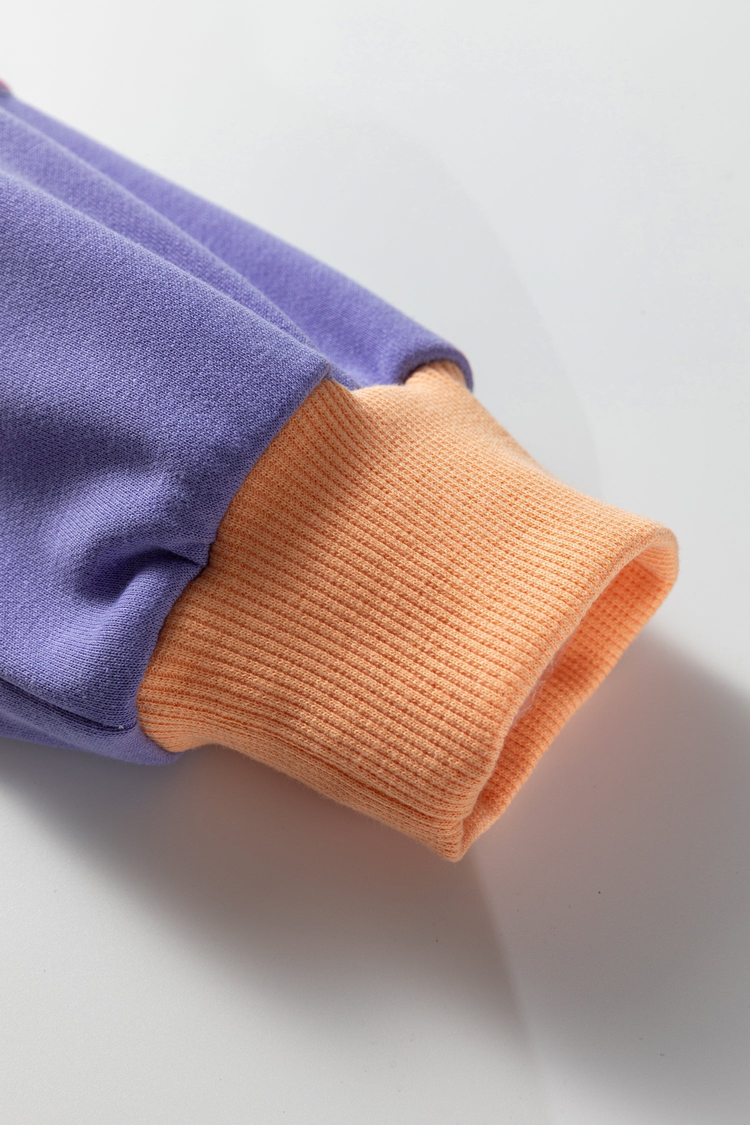 Colour Block Drop Shoulder Cropped Sweatshirt - Tops/Sweatshirts & Hoodies