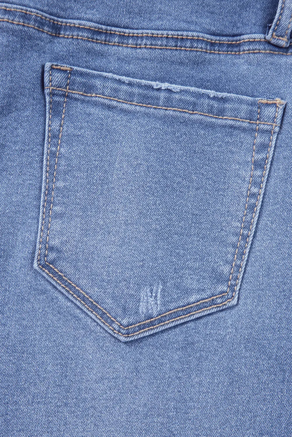 Dusk Blue Loose Straight Leg Cropped High Waist Jeans