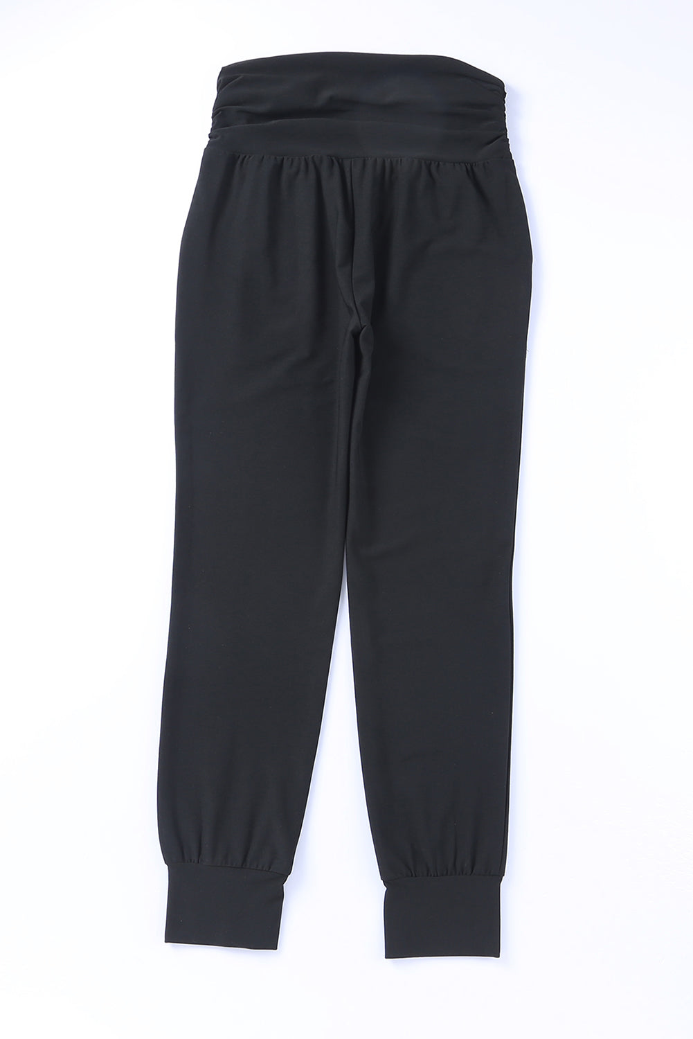 Black High Waist Pleated Pocket Leggings Beagle Boutique Fashion Outlet
