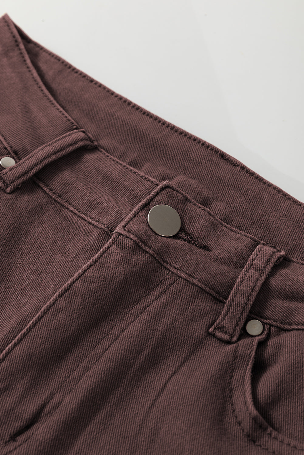 Loose Straight High Waist Solid Colour Jeans eAura