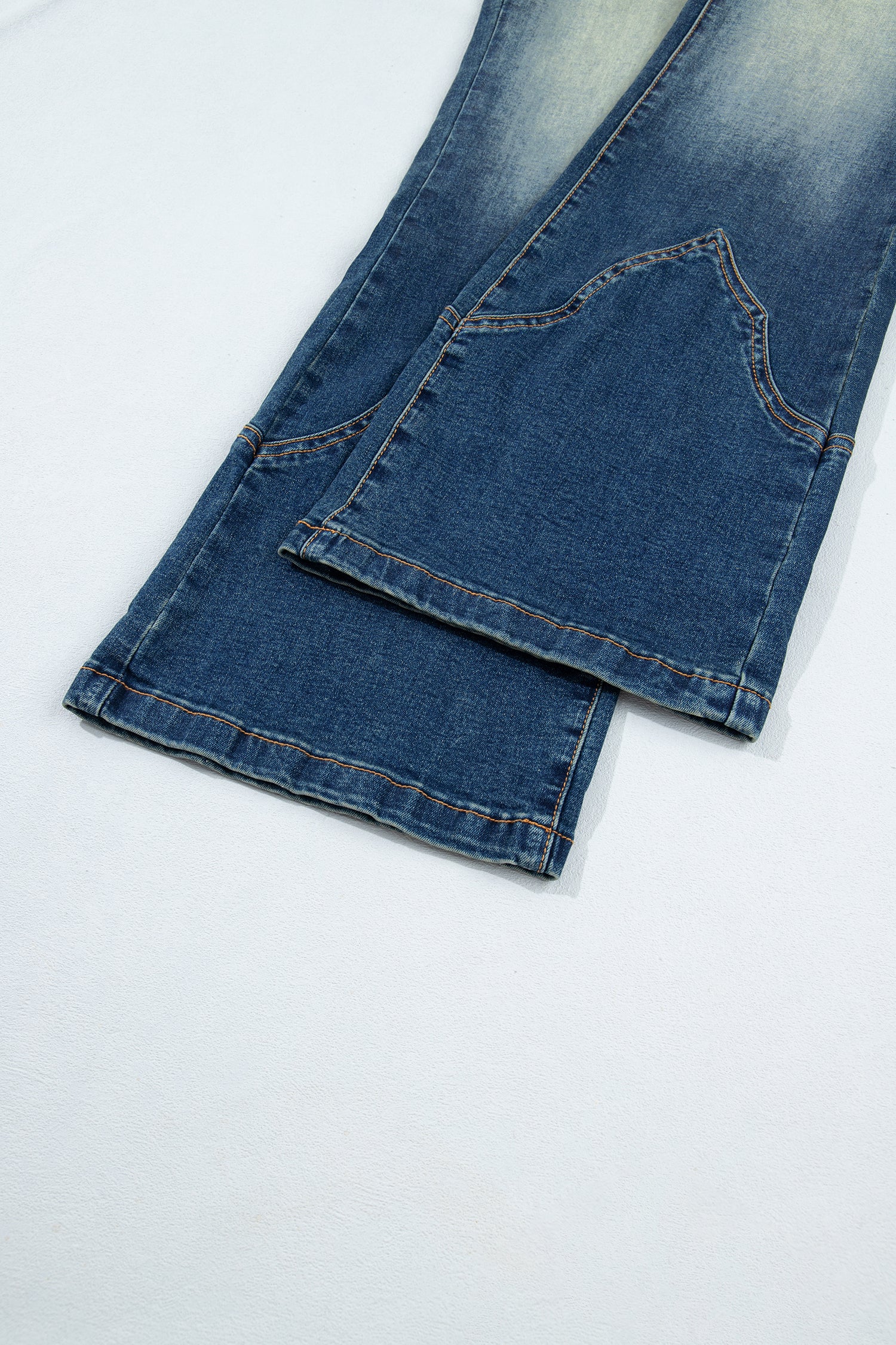 Pocket Detail Flare Leg Jeans – Sail Blue