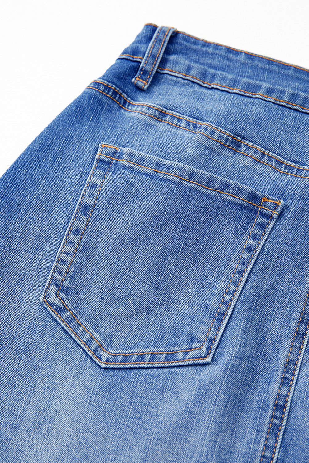 Ashleigh Blue Wrapped Crossed Waist Denim Mini Skirt eAura