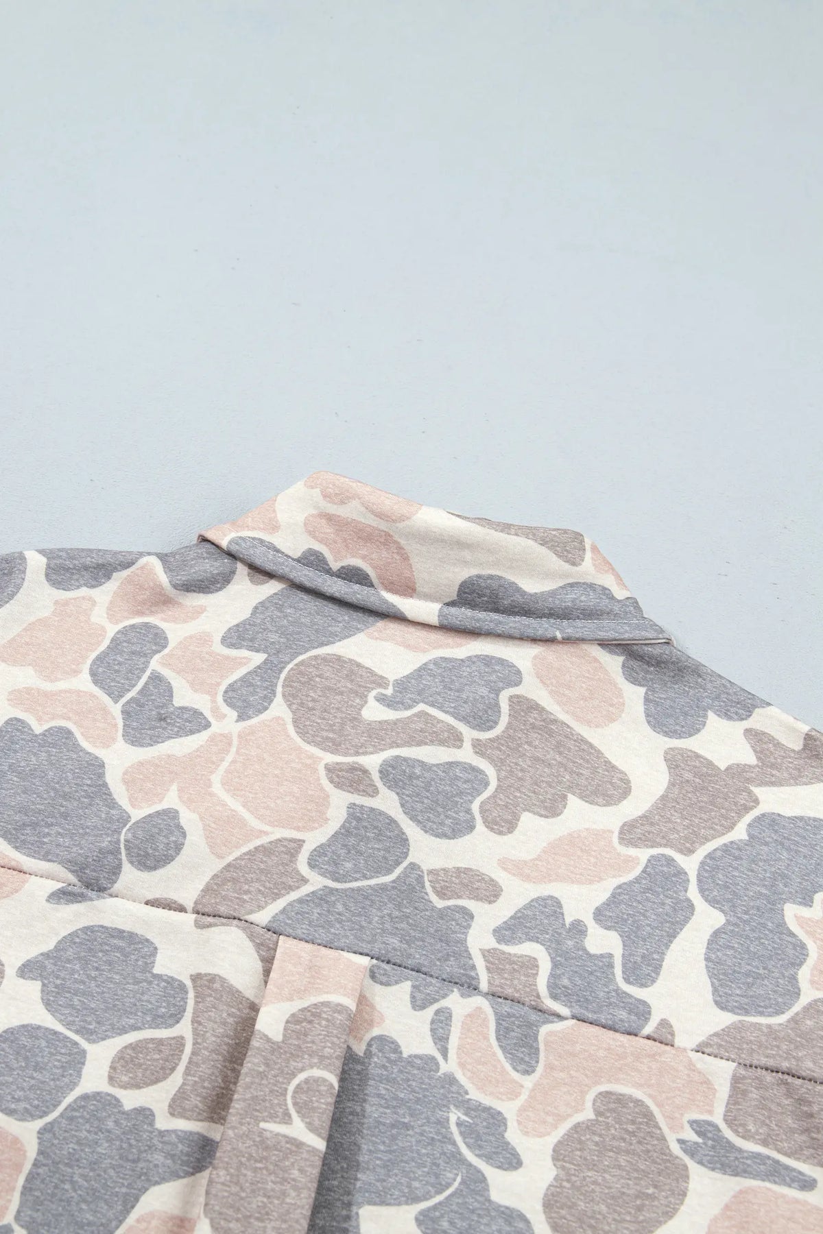 Tunic Shacket Button-Down Camouflage