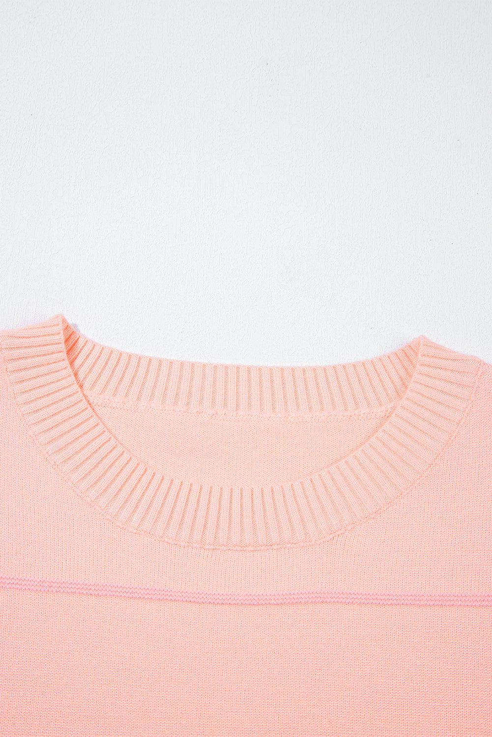 Striped Half Sleeve Drop Shoulder Sweater eAura