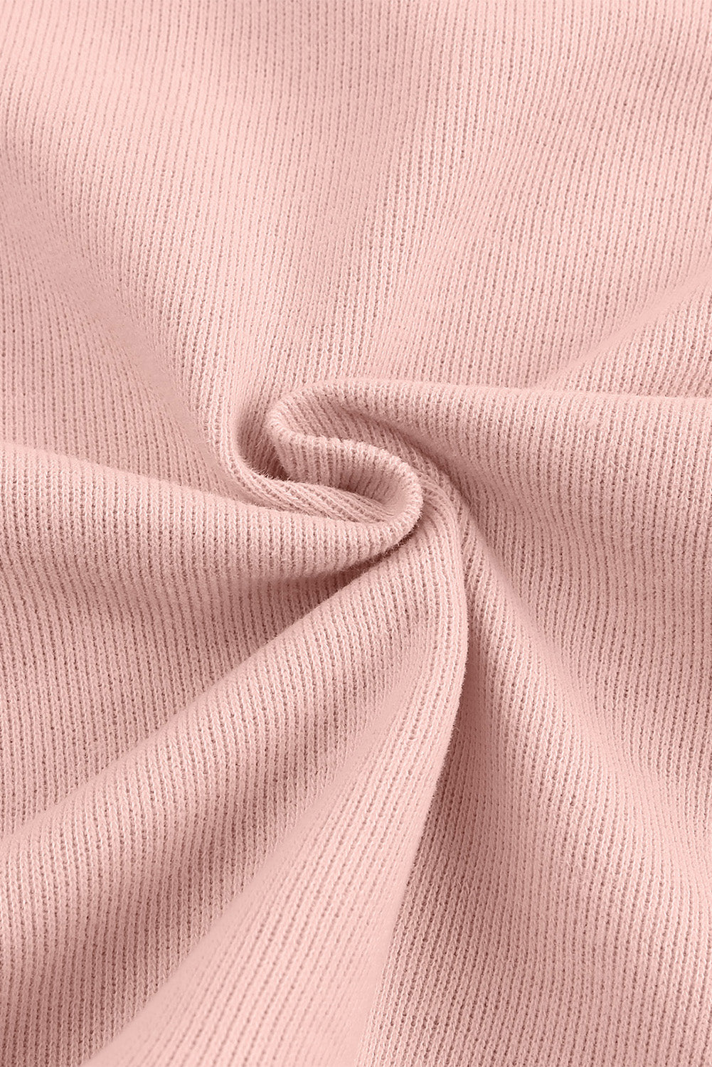 Pink Casual Button Solid Patchwork Trim Hoodie eAura