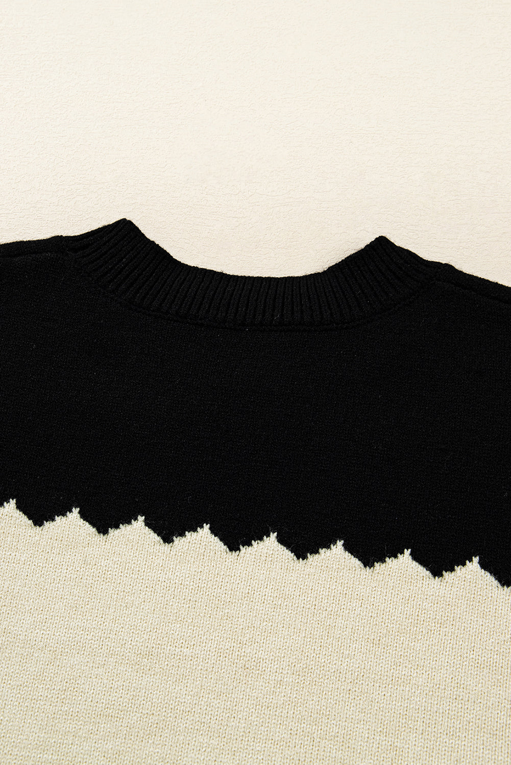Crew Neck Drop Shoulder Sweater Dear-Lover Dropshipping