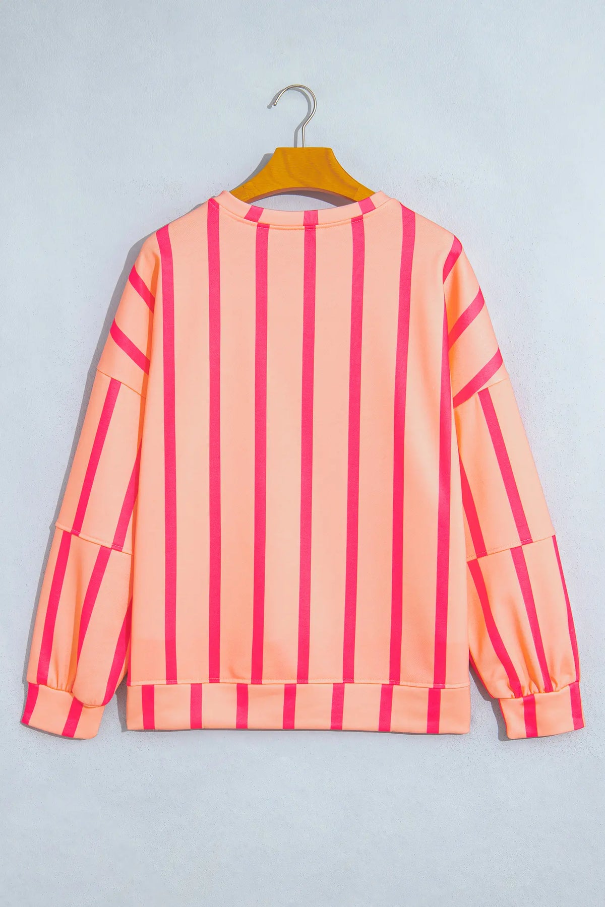 Dropped Shoulder Round Neck Casual Sweatshirt