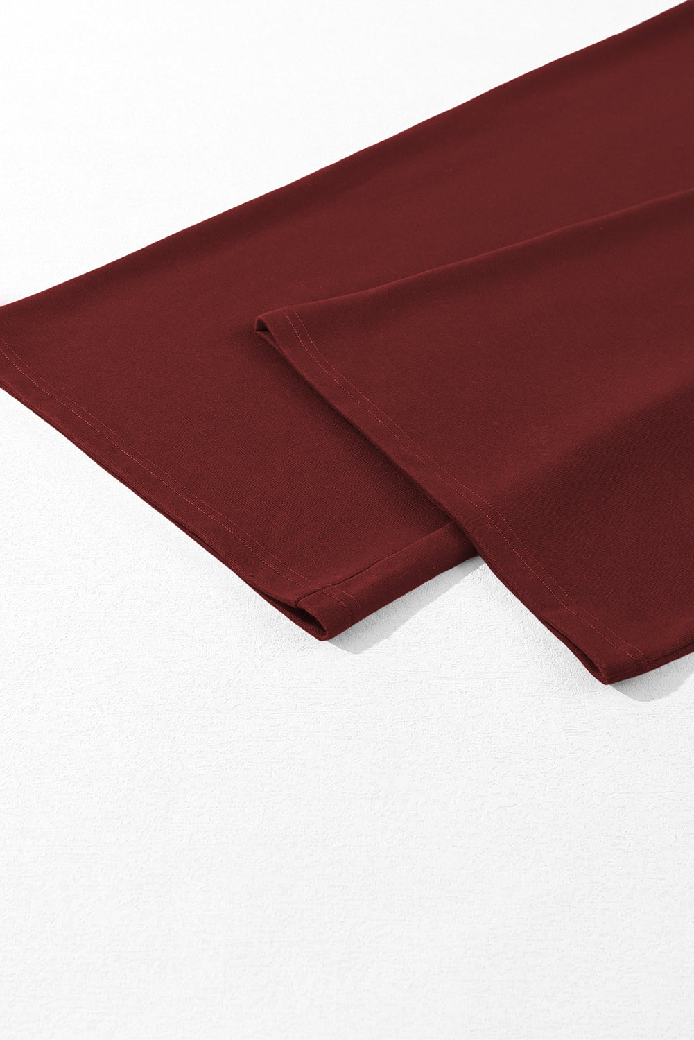 Tied Elastic High Waist Pleated Detail Sweatpants - eAura