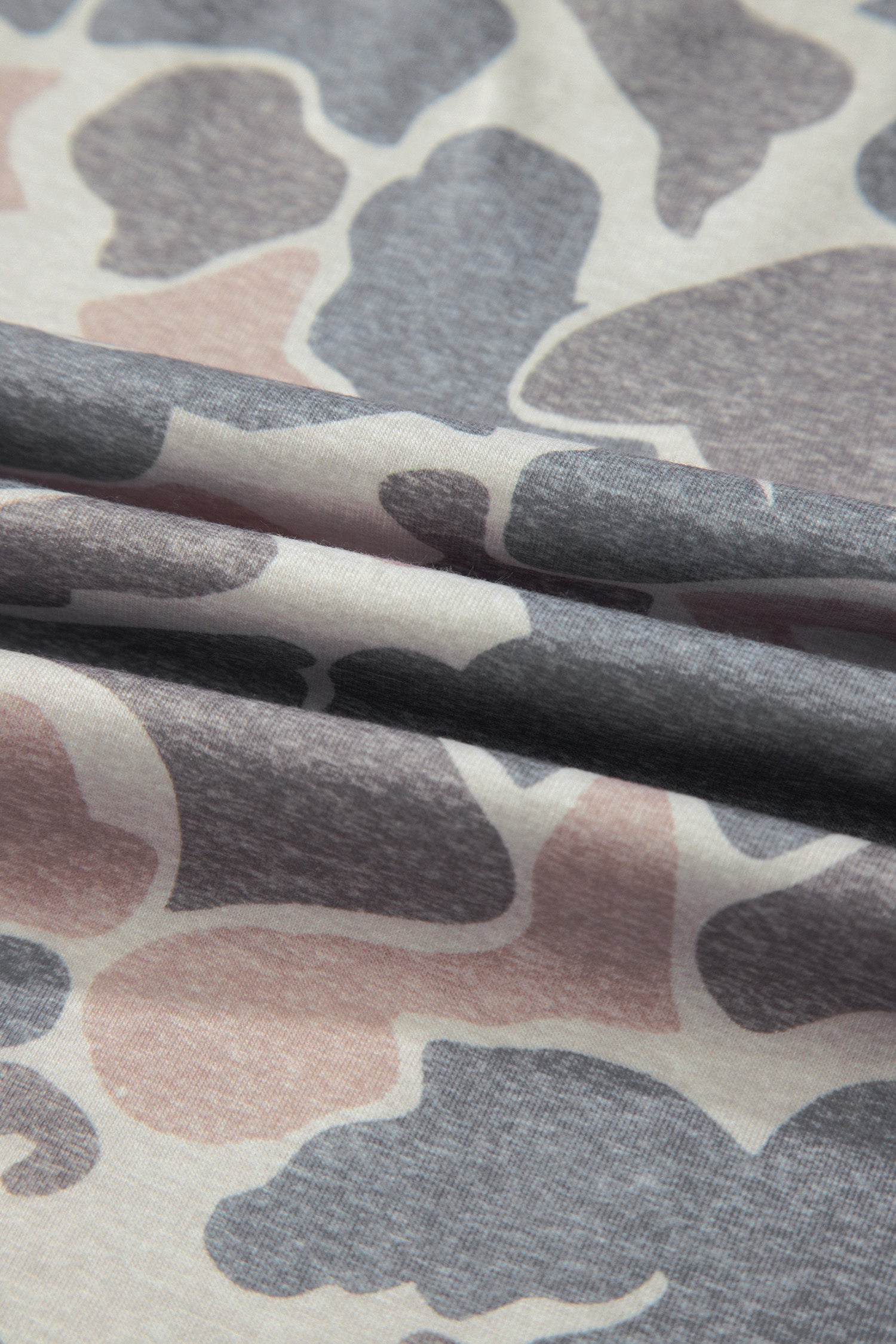 Camo Print Wide Leg Casual Pants