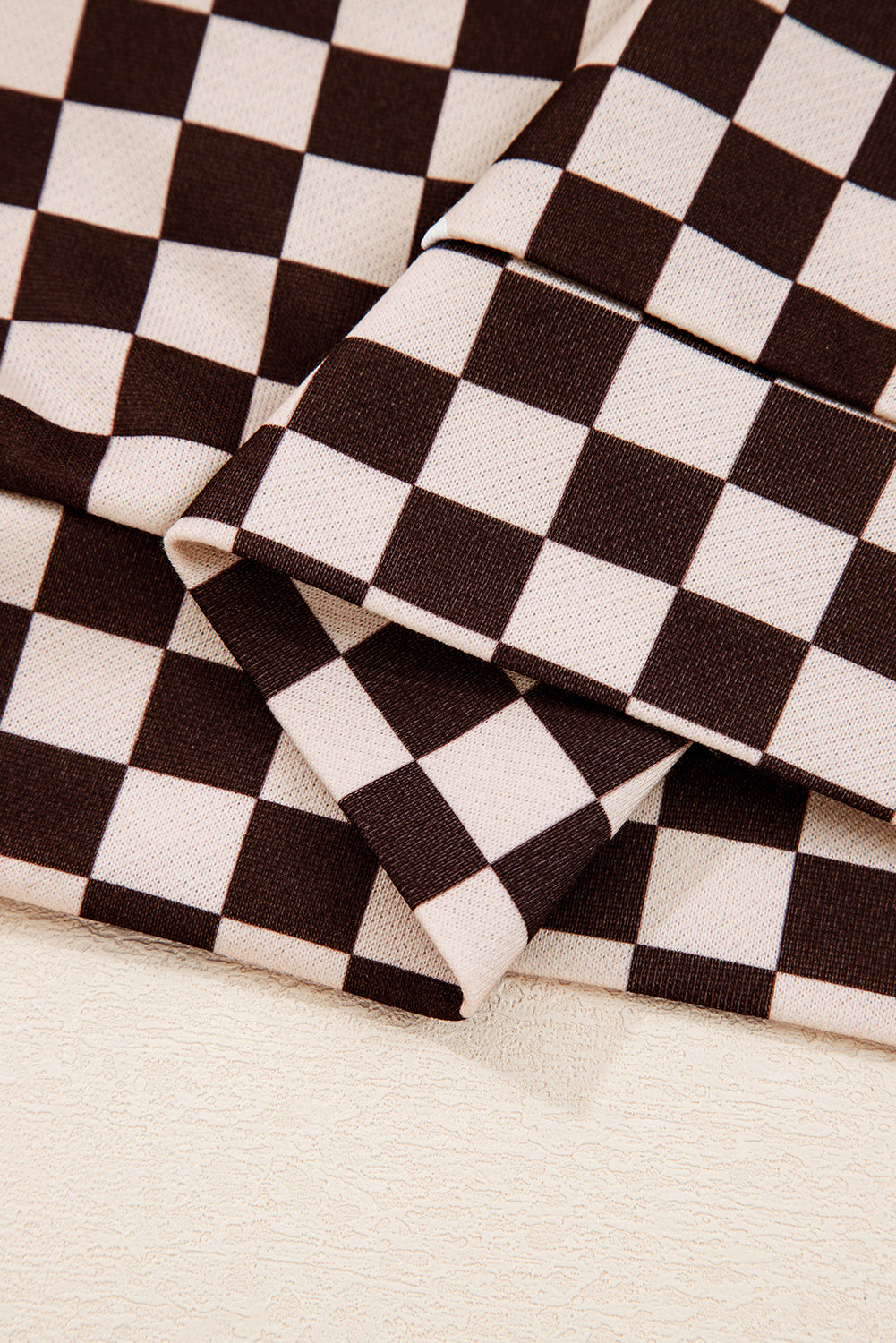 Black Checkered Co-ord Joggers Set eAura