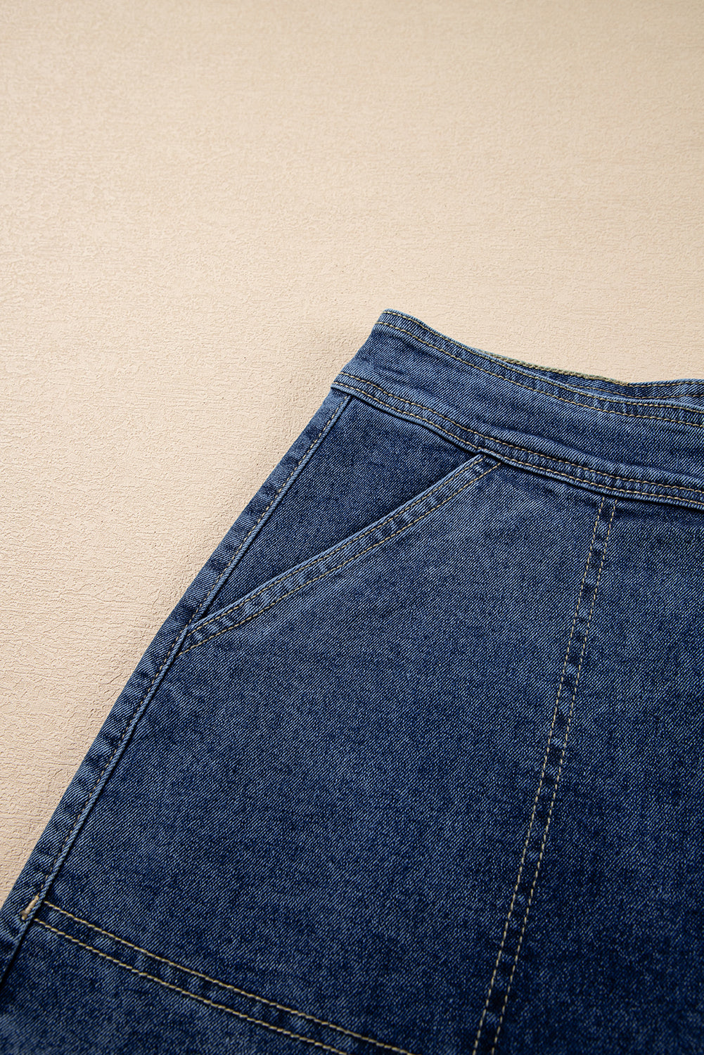 Ashleigh Blue Faux Wrapped Mini Denim Skort eAura