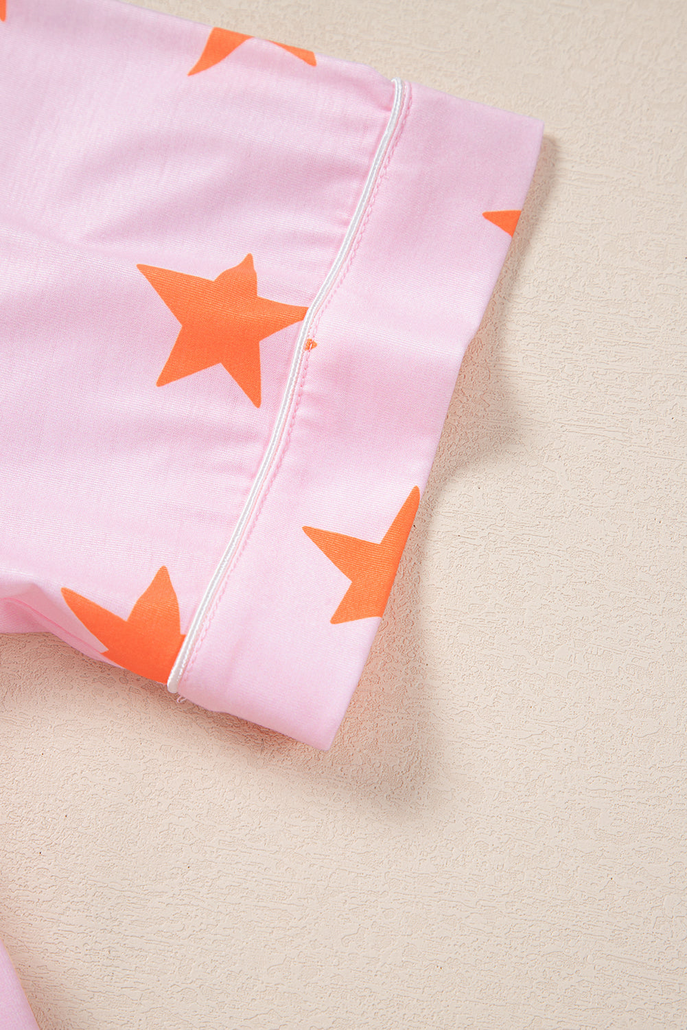 Pink Stars Short Sleeve Shirt and Shorts Bamboo Pyjama Set eAura