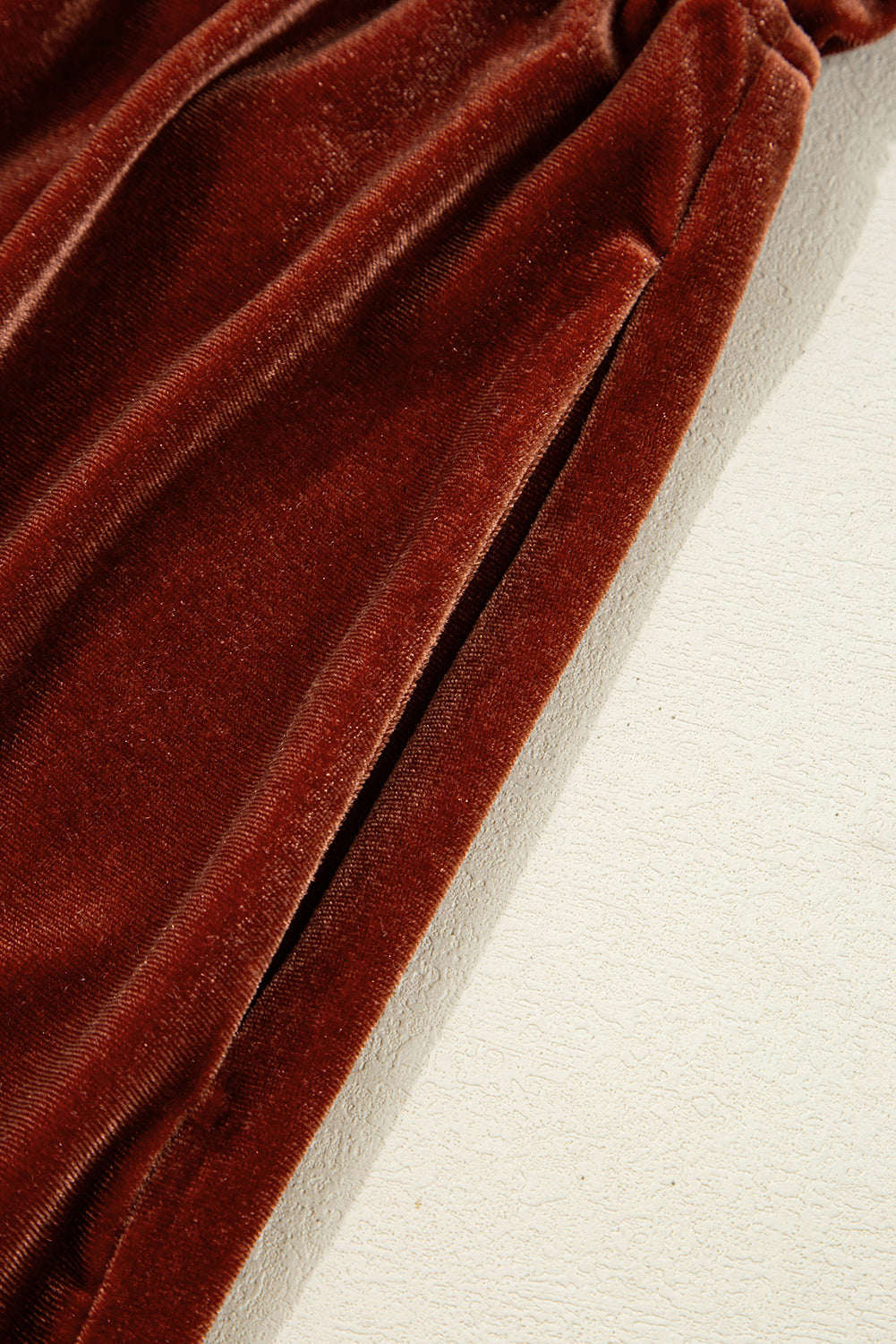 V-Neck Puff Sleeve Short Velvet Dress - eAura