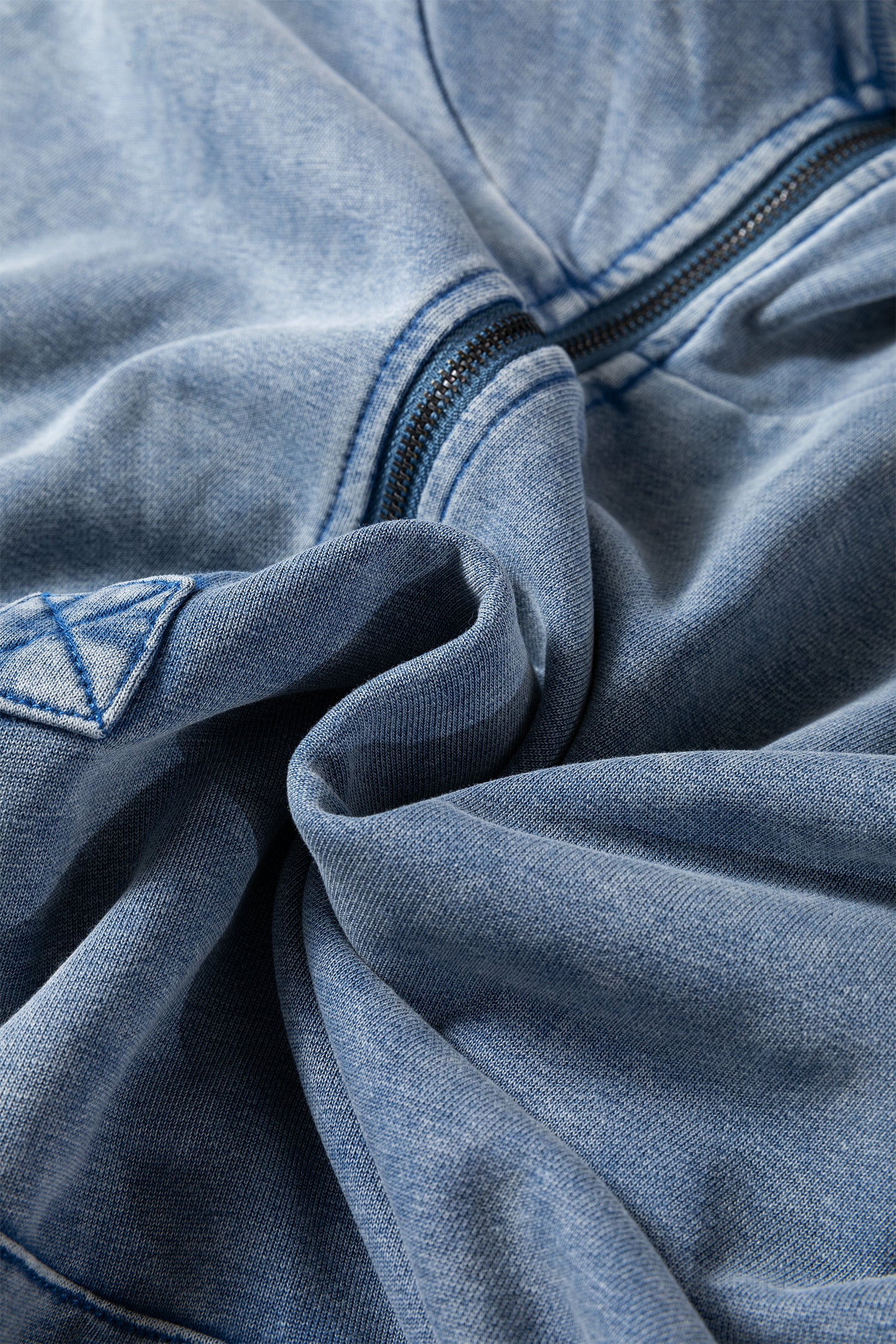 Half Zip Kangaroo Pocket Mineral Wash Baggy Hoodie - Tops/Sweatshirts & Hoodies