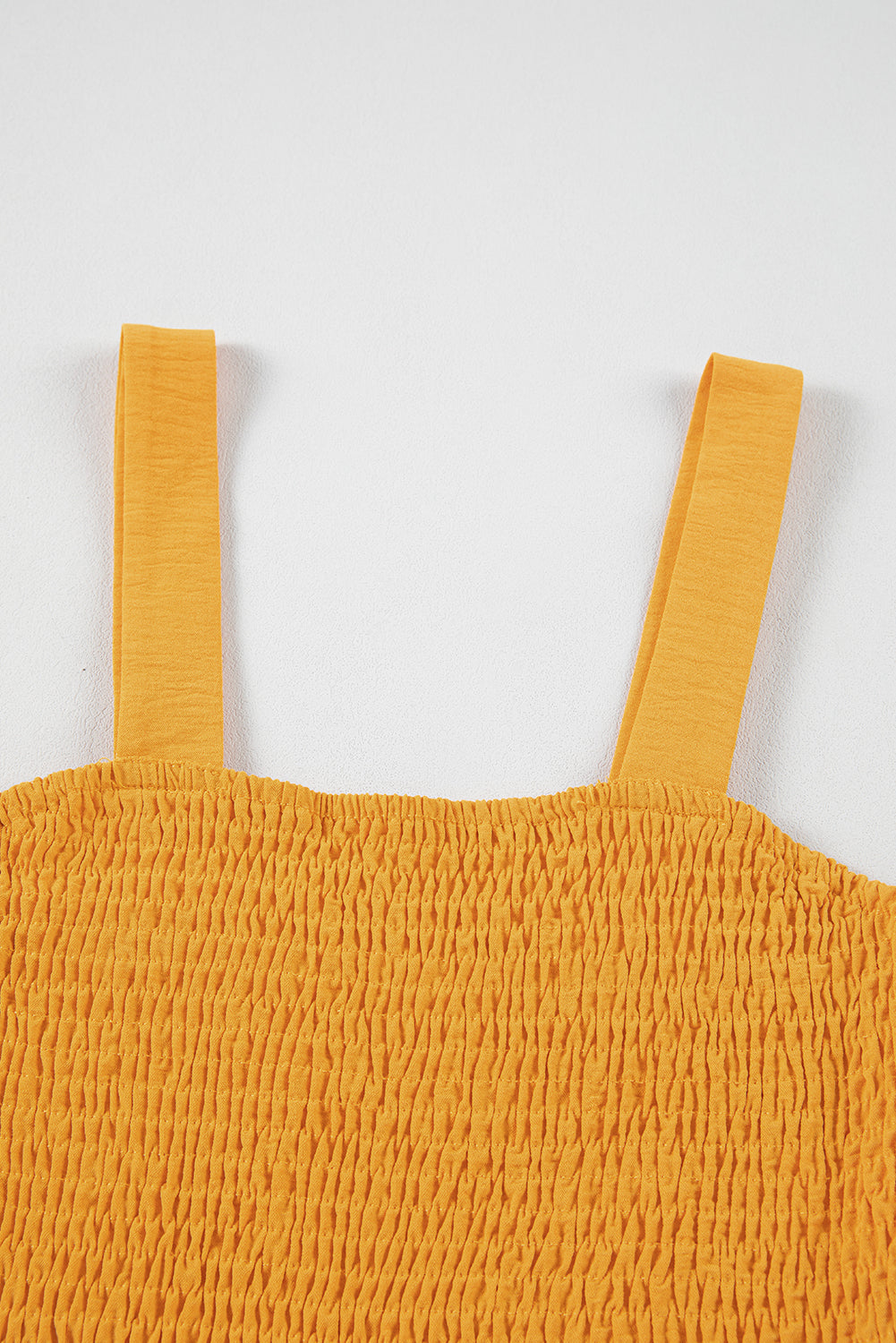 Pocketed Smocked Sleeveless Romper