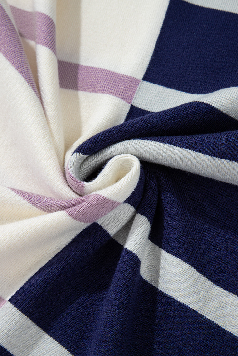 Pink Stripe Colourblock Oversized Sweater eAura