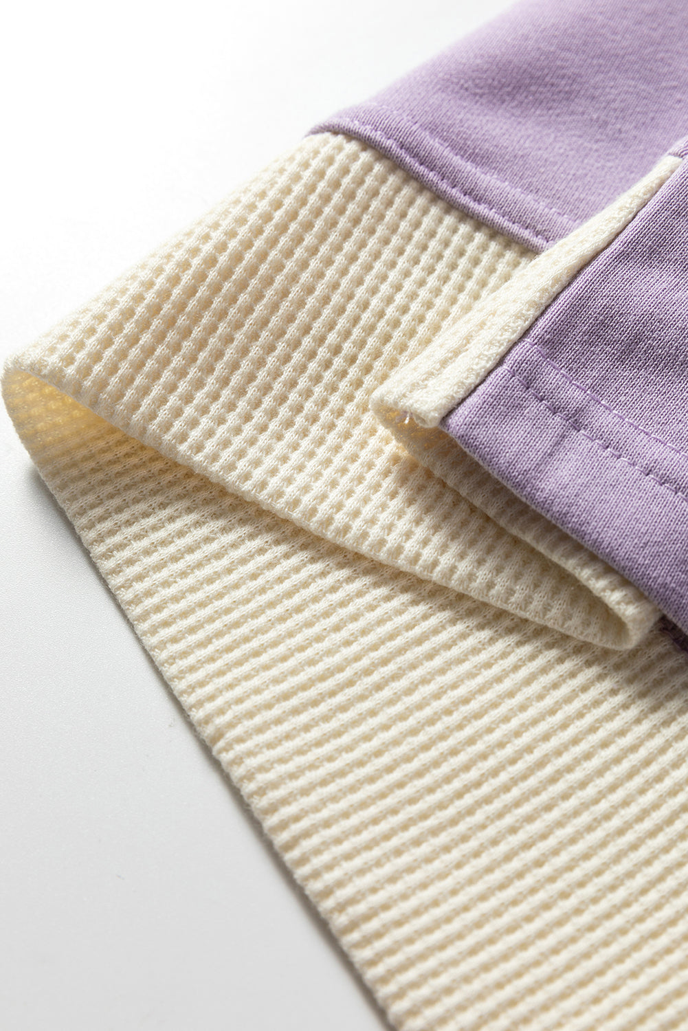 Waffle Button Front Oversized Hoodie - eAura