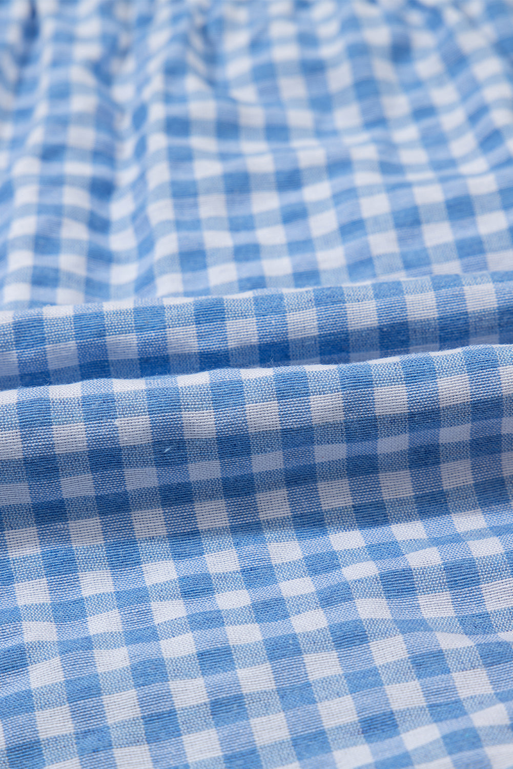 Gingham Printed High Waist Shorts eAura