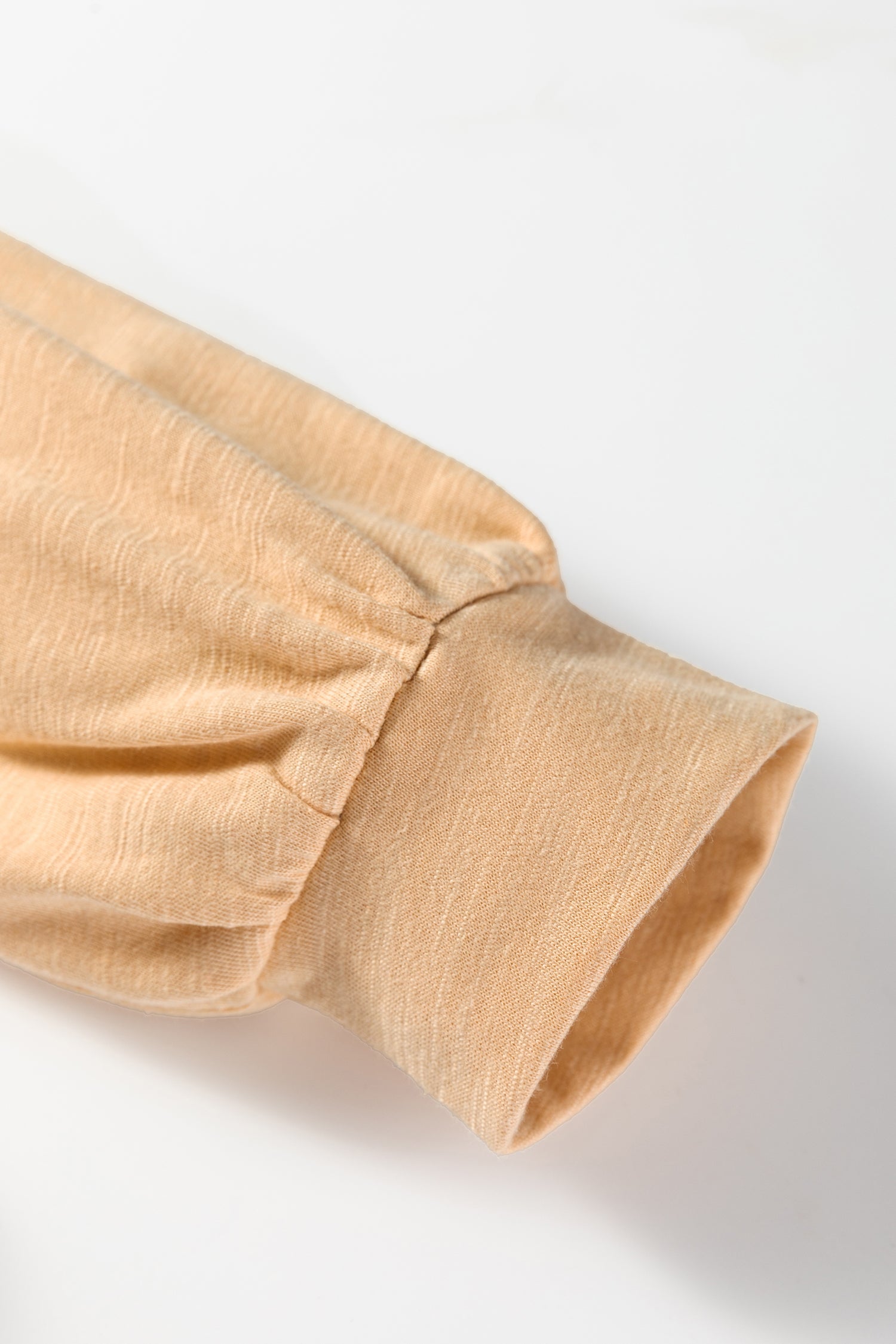 Button V-Neck Long Sleeve Top - eAura