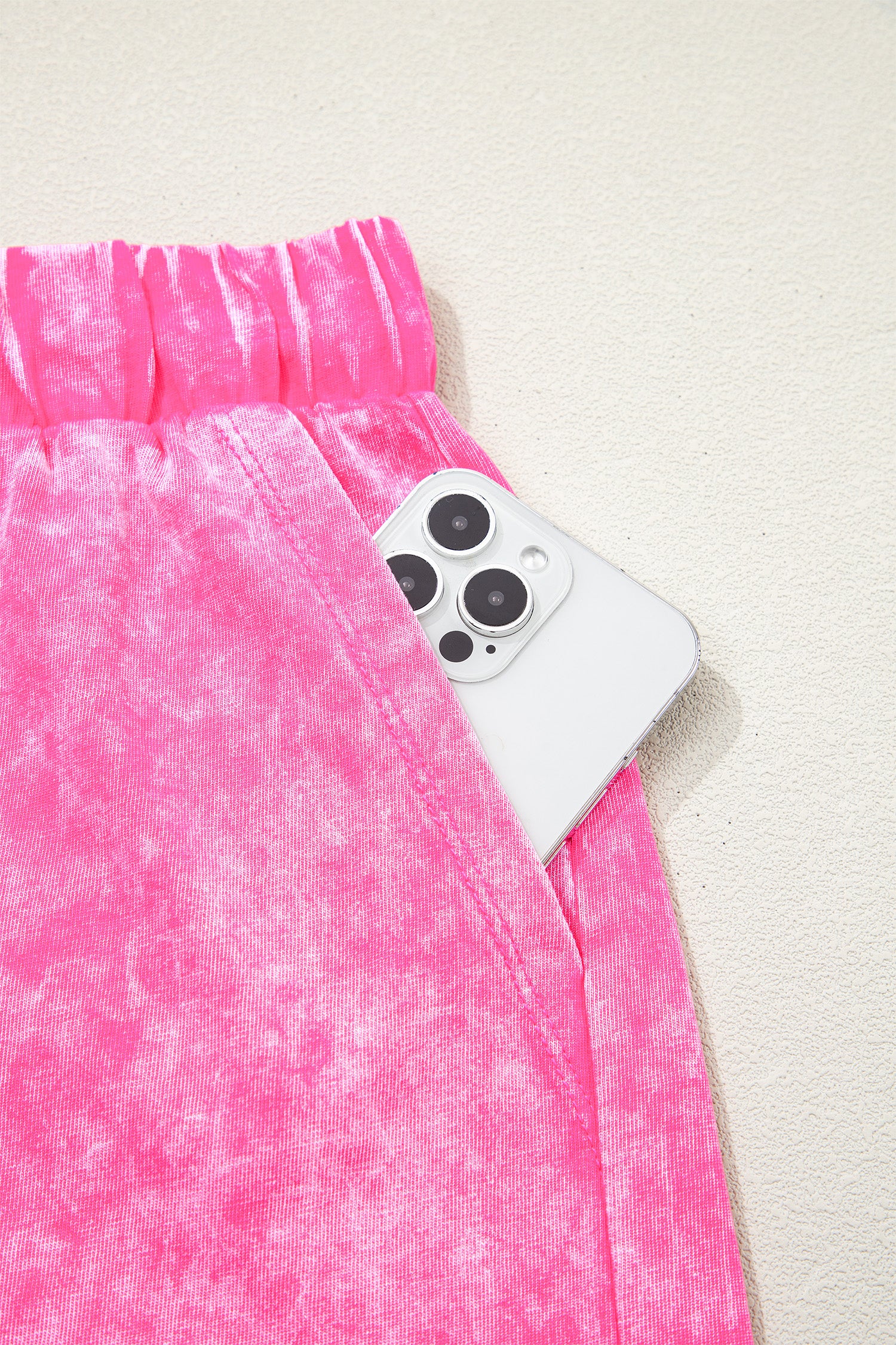 Mineral Wash Cotton Shorts & Tee Co-ord Set