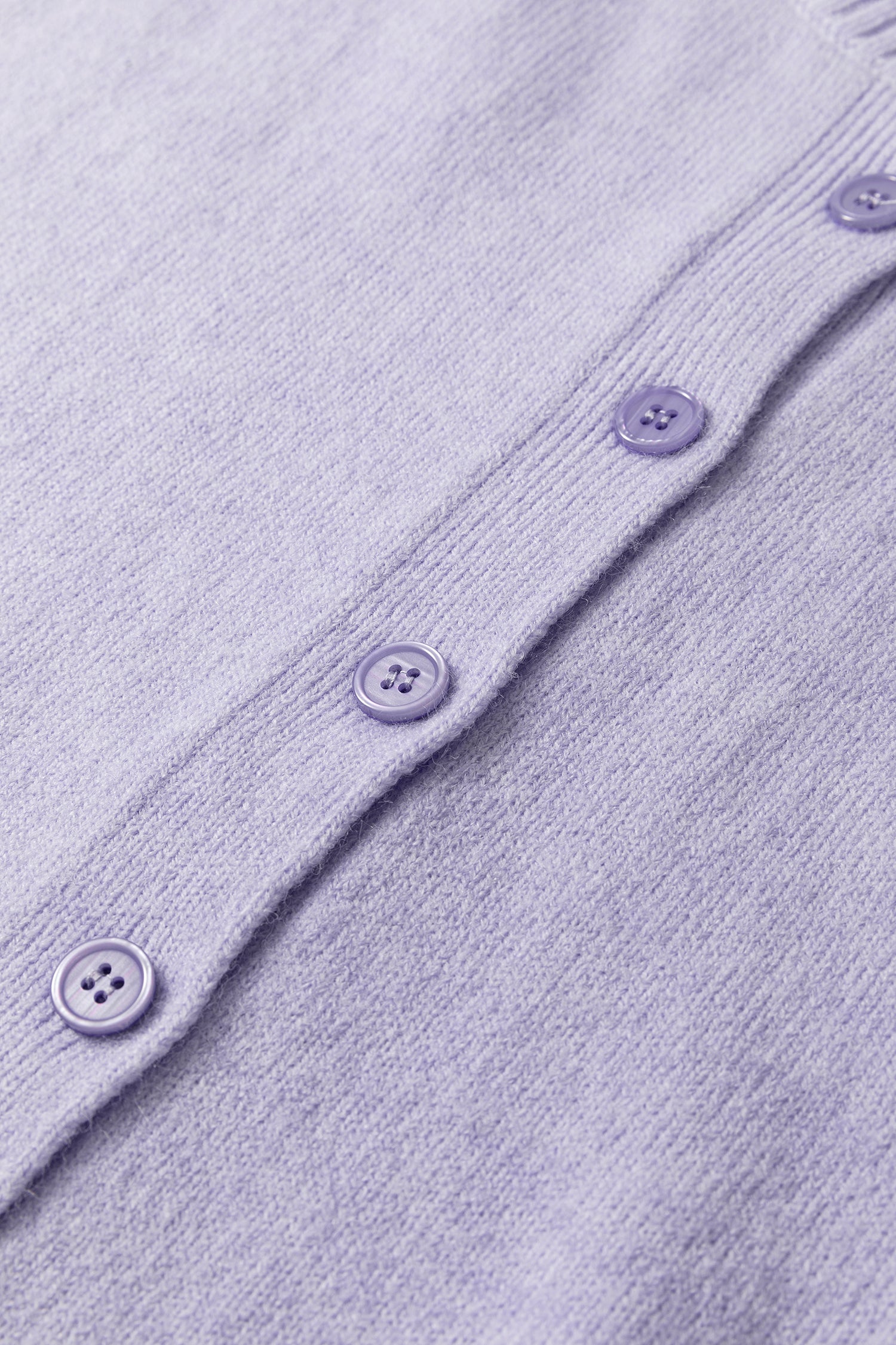 3/4 Sleeve Boxy Knit Button Down Sweater Cardigan – Lavendula
