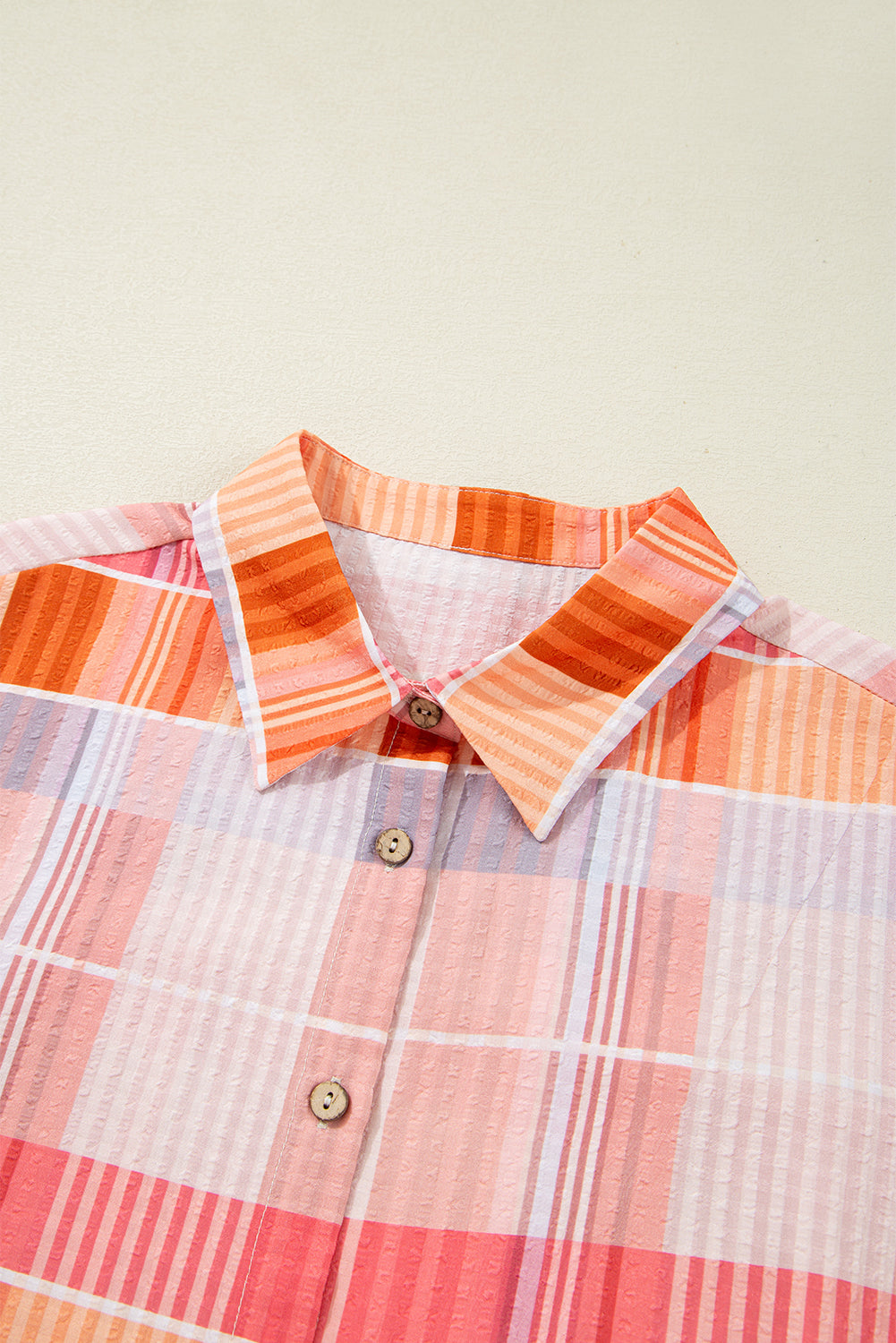 Pink Oversized Check Tunic Shirt - eAura