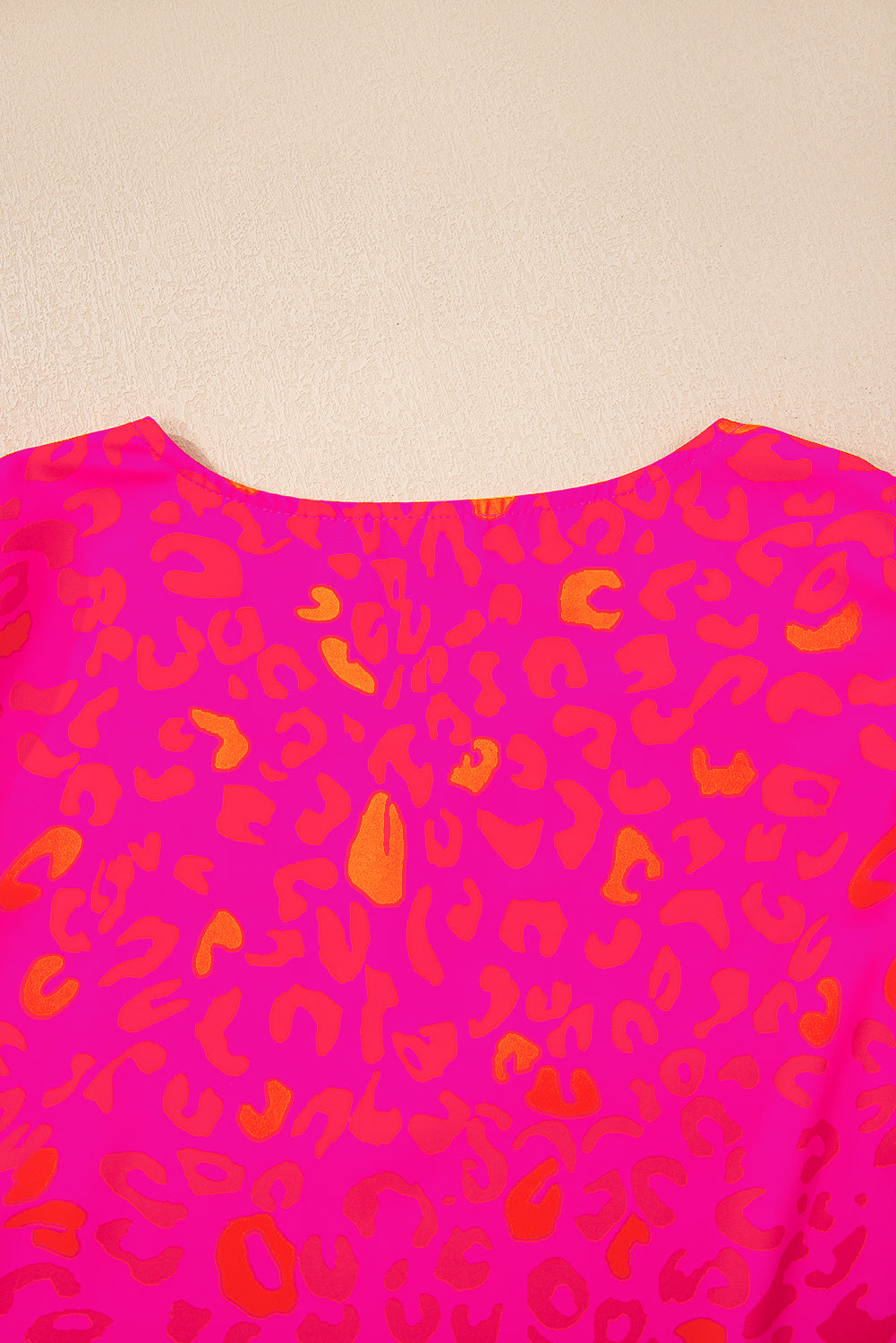 Rose Leopard Printed Puff Sleeve Top eAura