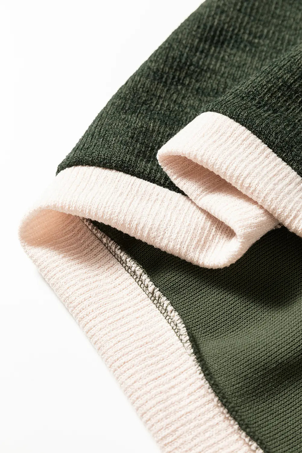Contrast Colour Trim Knit Drop Shoulder Top