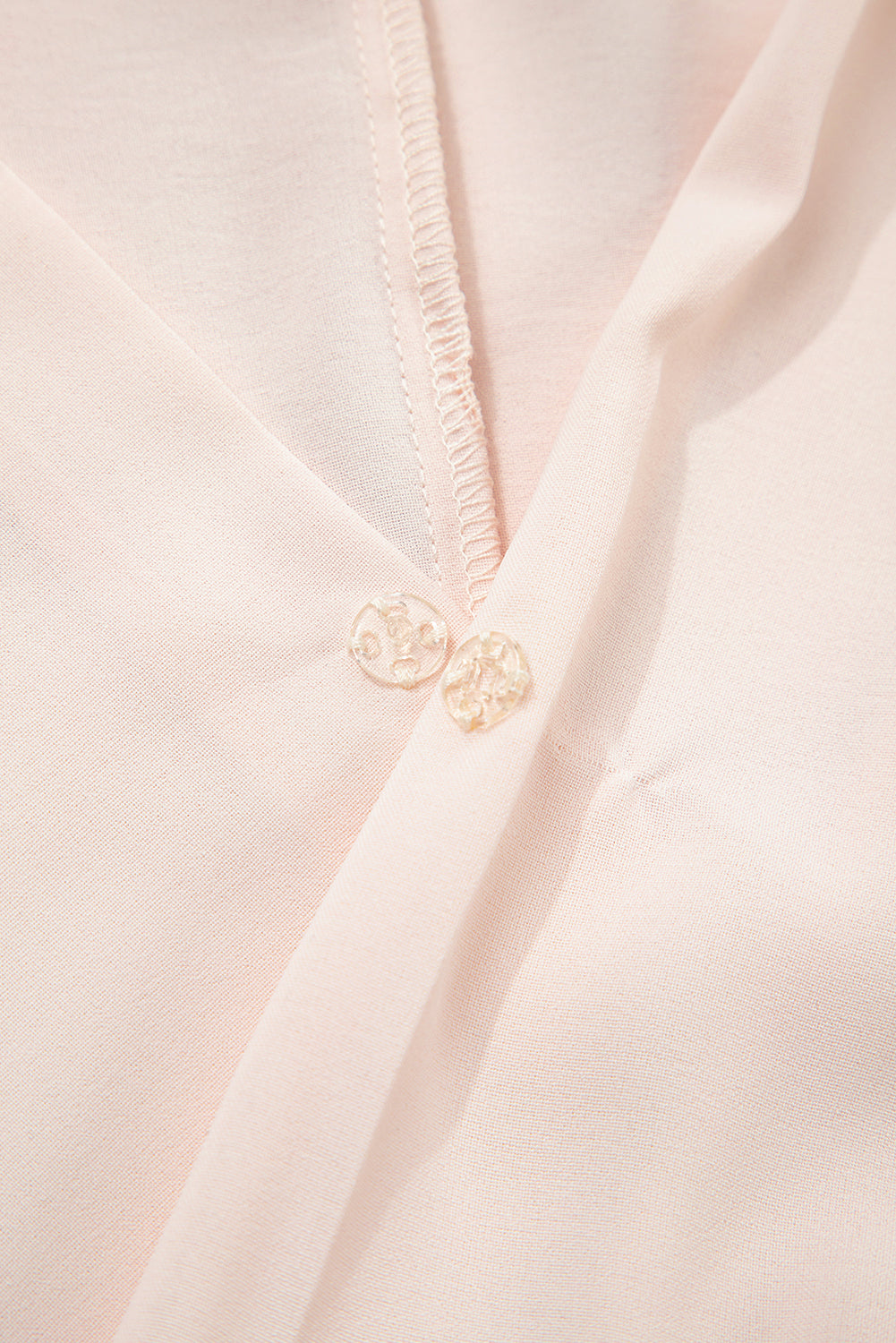 V-Neck Knotted Ruched Short Sleeve Peplum Blouse eAura