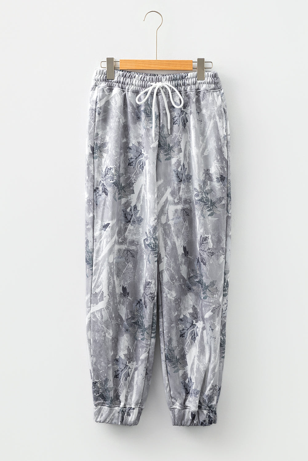 Camo Print Drawstring Elastic Waist Joggers - eAura