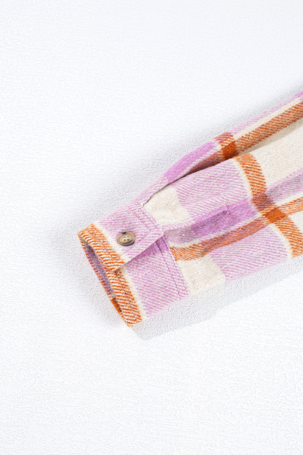 Purple Corduroy Pockets Brushed Checkered Shacket Beagle Boutique Fashion Outlet