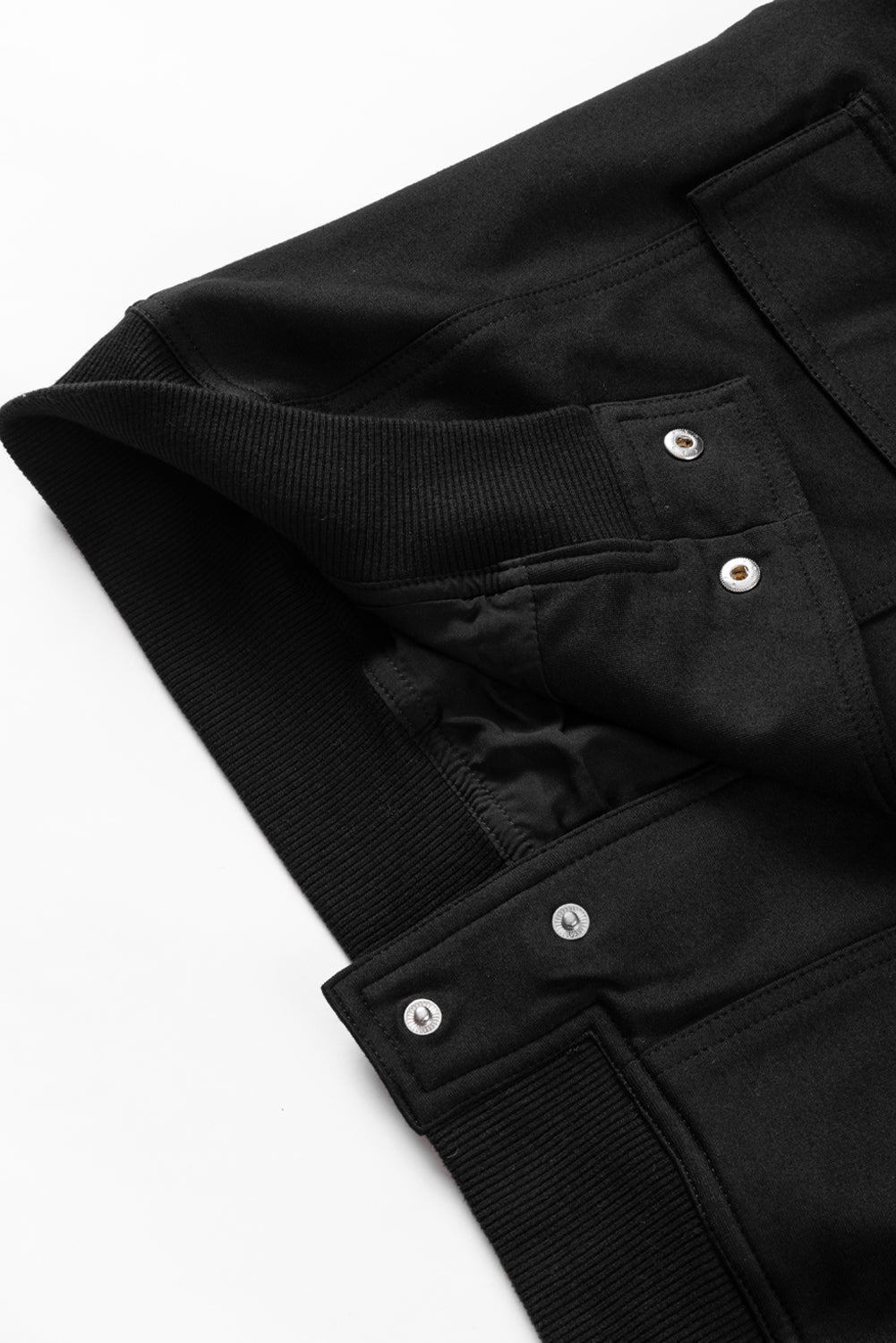 Black Big Pockets Baseball Collar Jacket Beagle Boutique Fashion Outlet