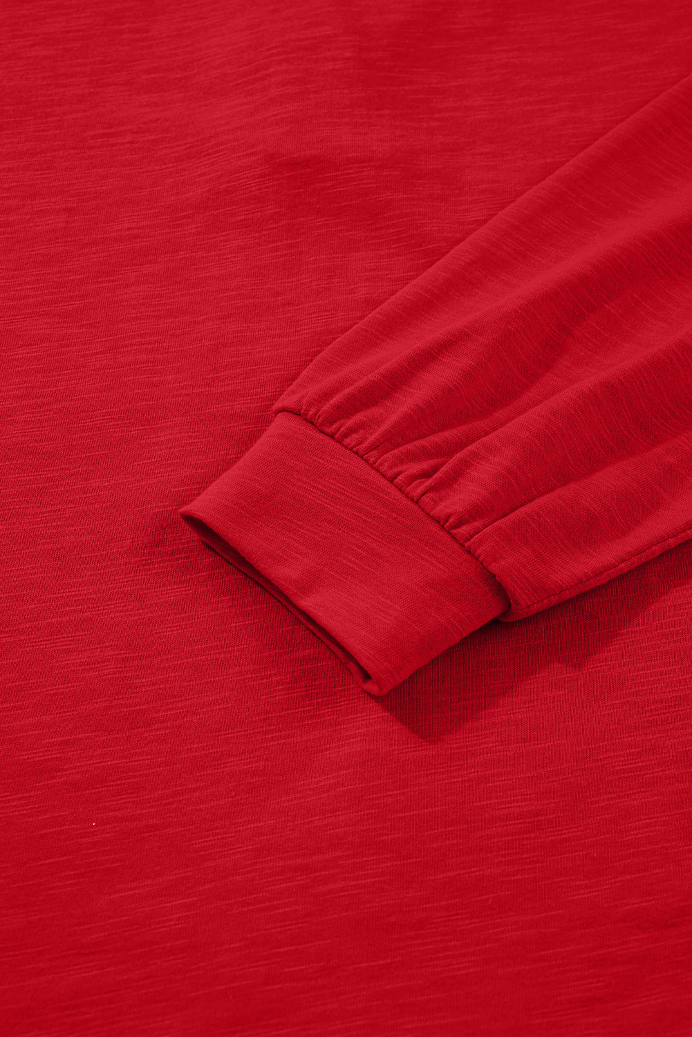 Button V-Neck Long Sleeve Top - eAura