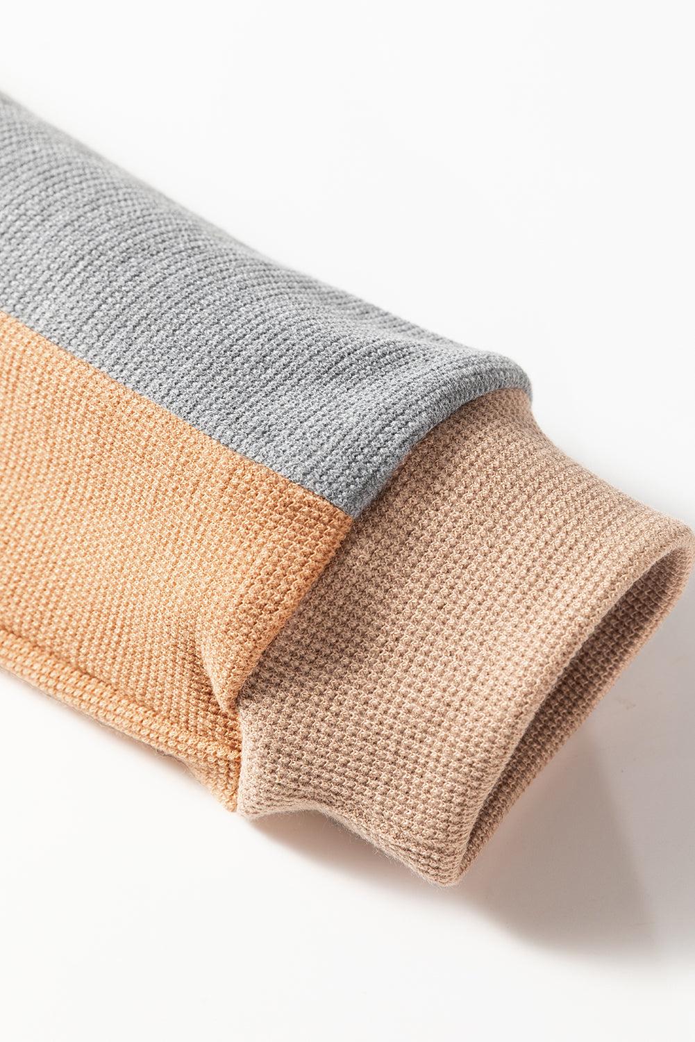 Textured Drop Shoulder Henley Top - eAura