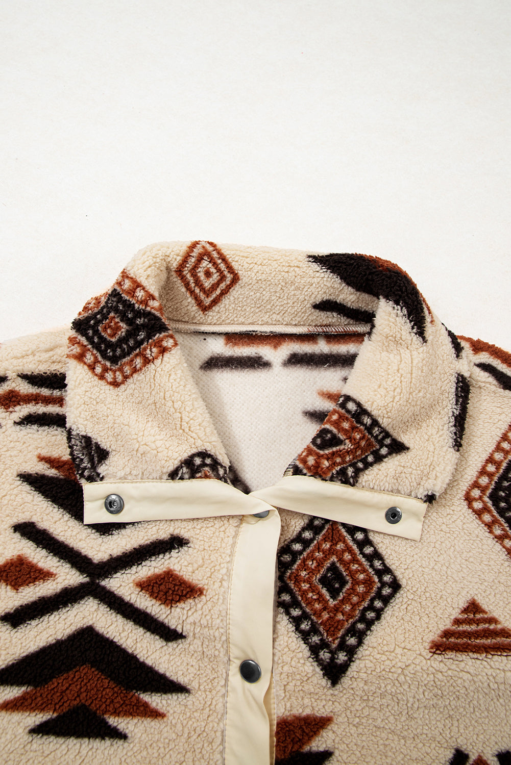 Western Aztec Half Zip Plush Sweatshirt eAura