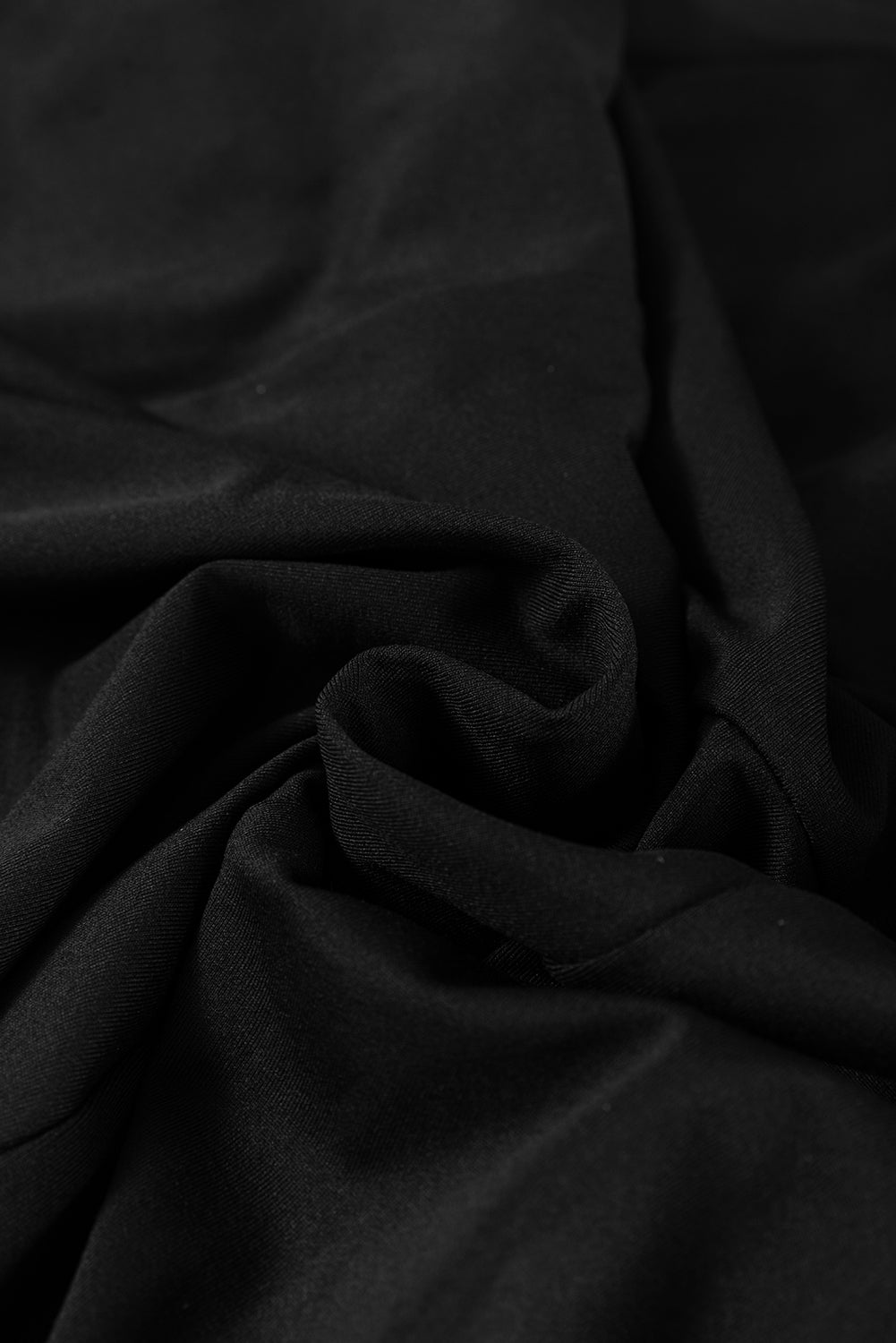 Black Sleeveless Scoop Neck Flared Split Midi Dress eAura
