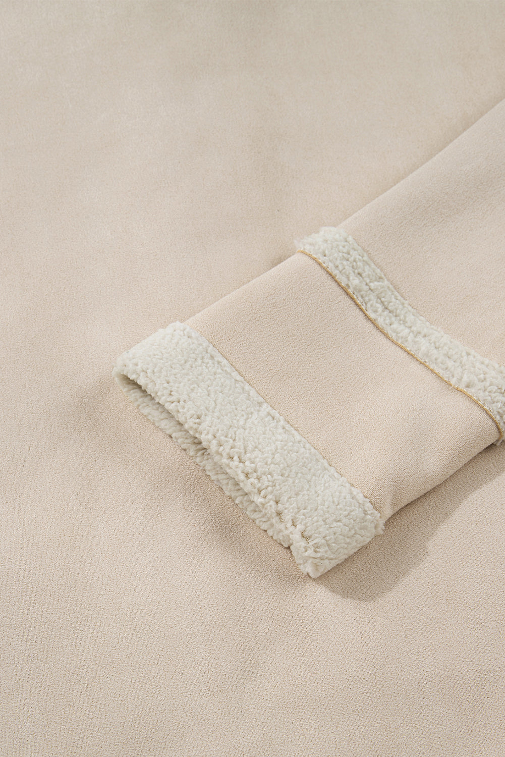 Faux Suede Sherpa Lined Western Jacket - eAura