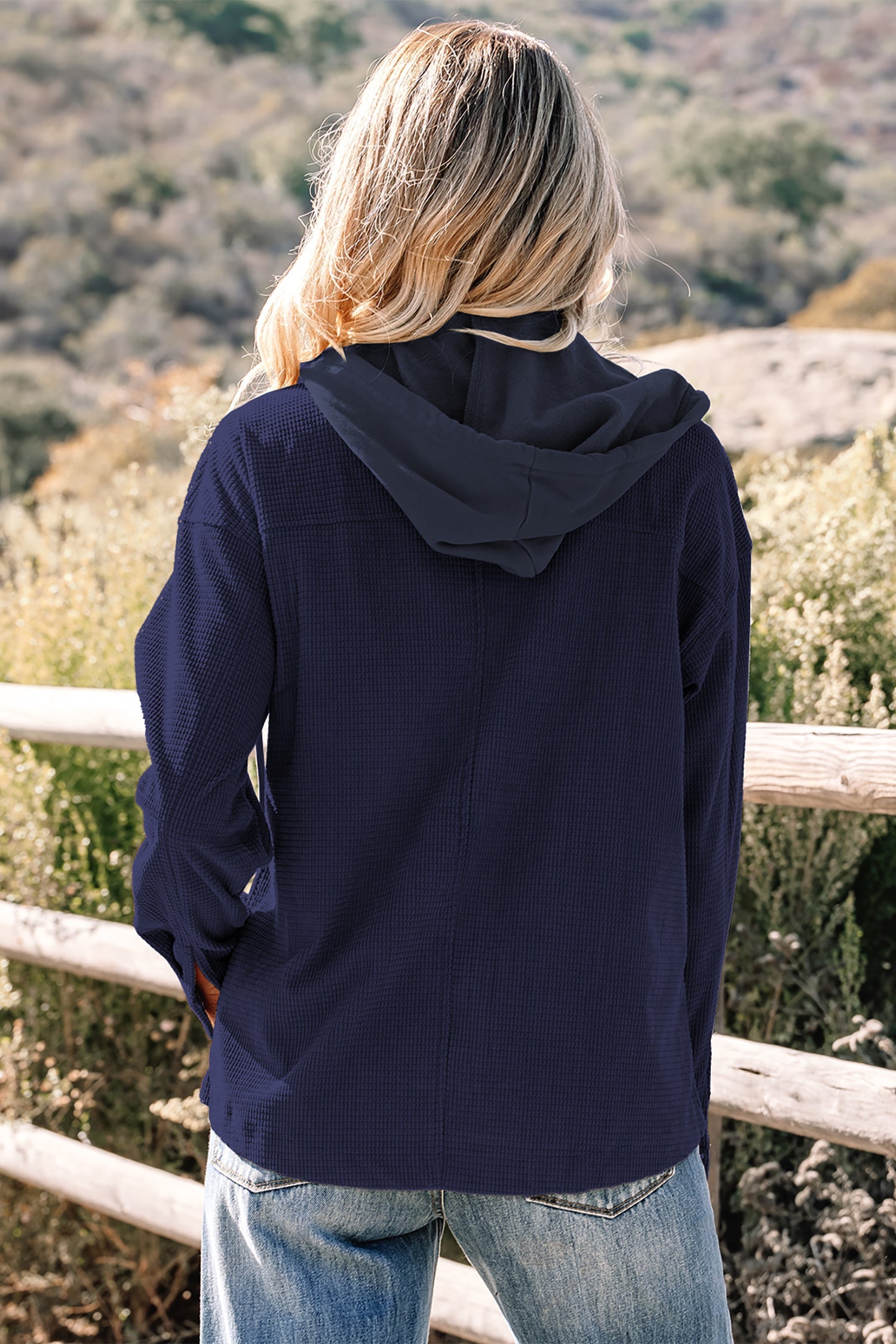 Textured Hooded Jacket - eAura
