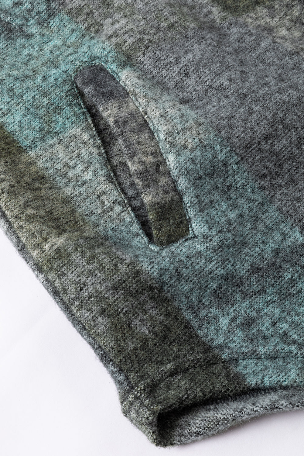 MultiColour Brushed Plaid Pocketed Oversize Shacket eAura