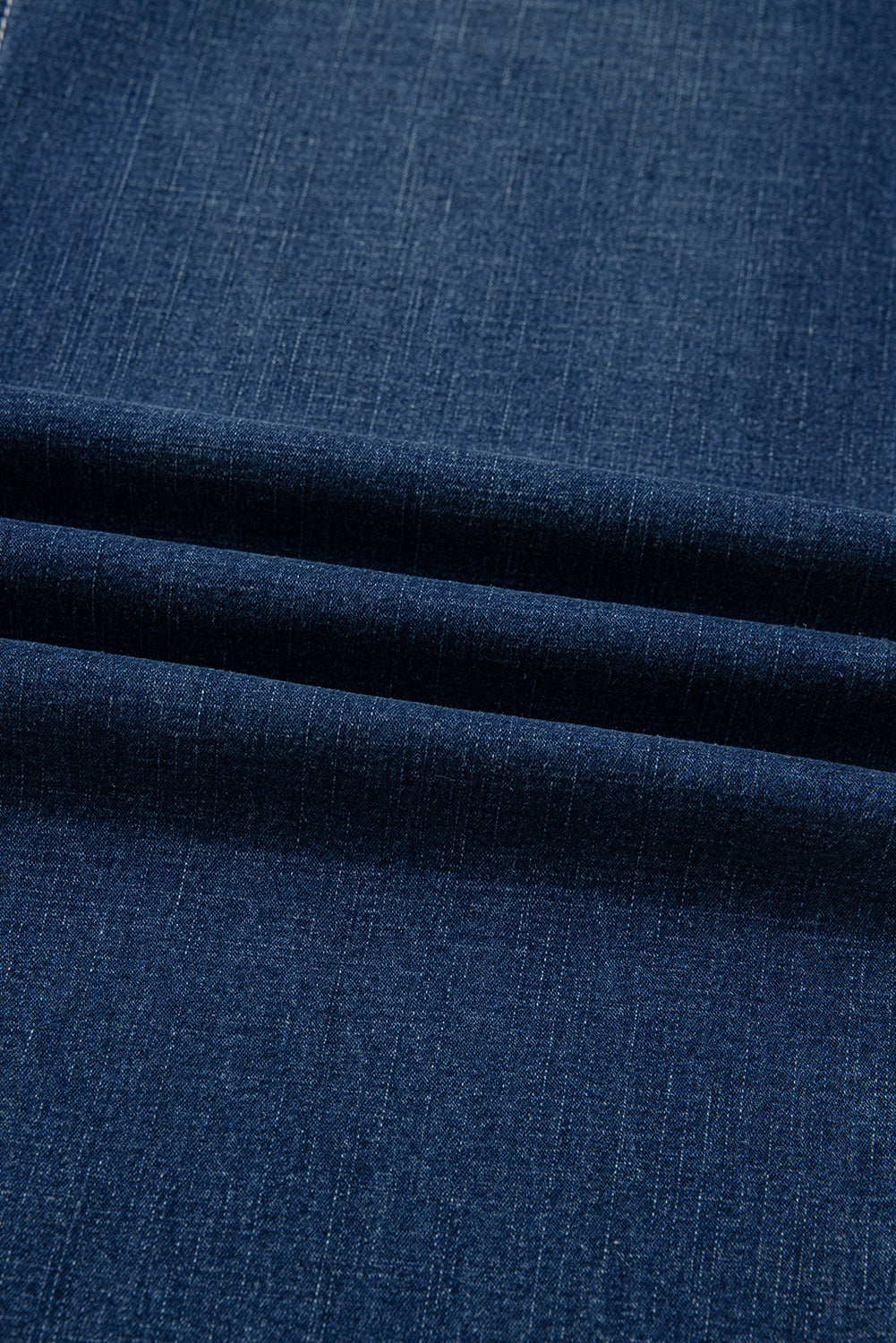 Stitched Waist Detail Loose Cuffed Jeans - eAura