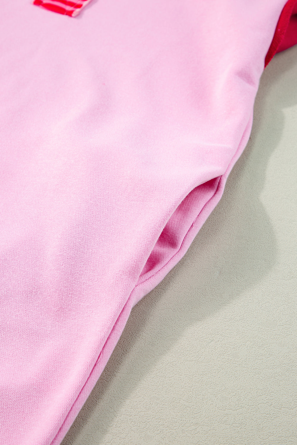 Pink Stripe Colourblock Patchwork Short Sleeve T Shirt Dress eAura