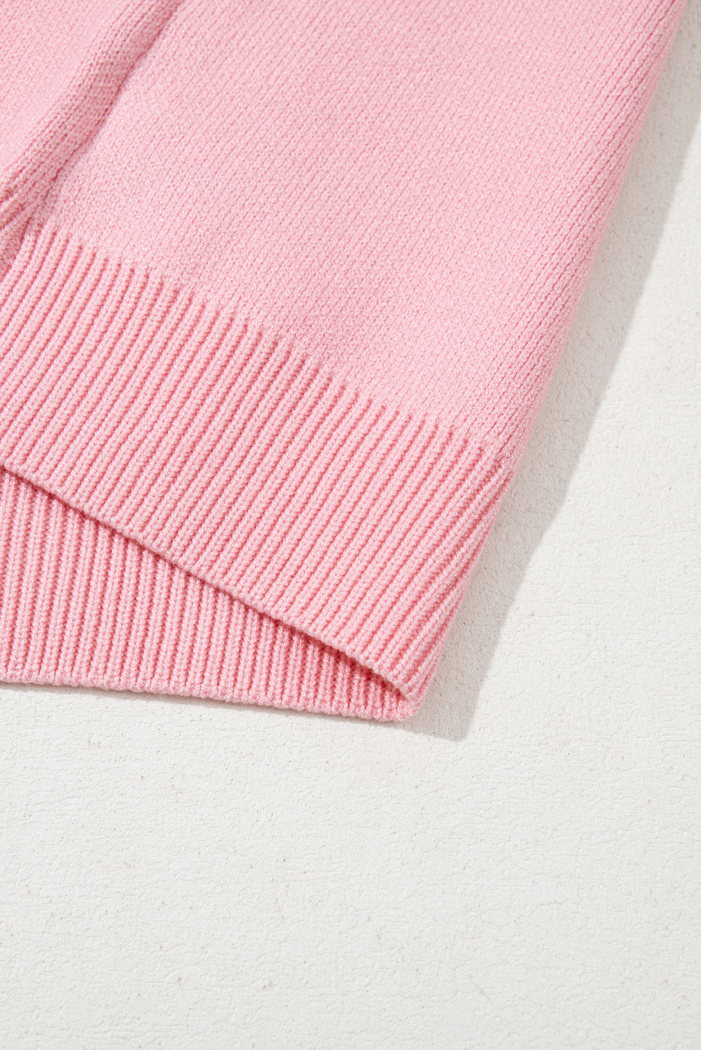 Pink Bow Graphic Drop Shoulder Round Neck Sweater eAura