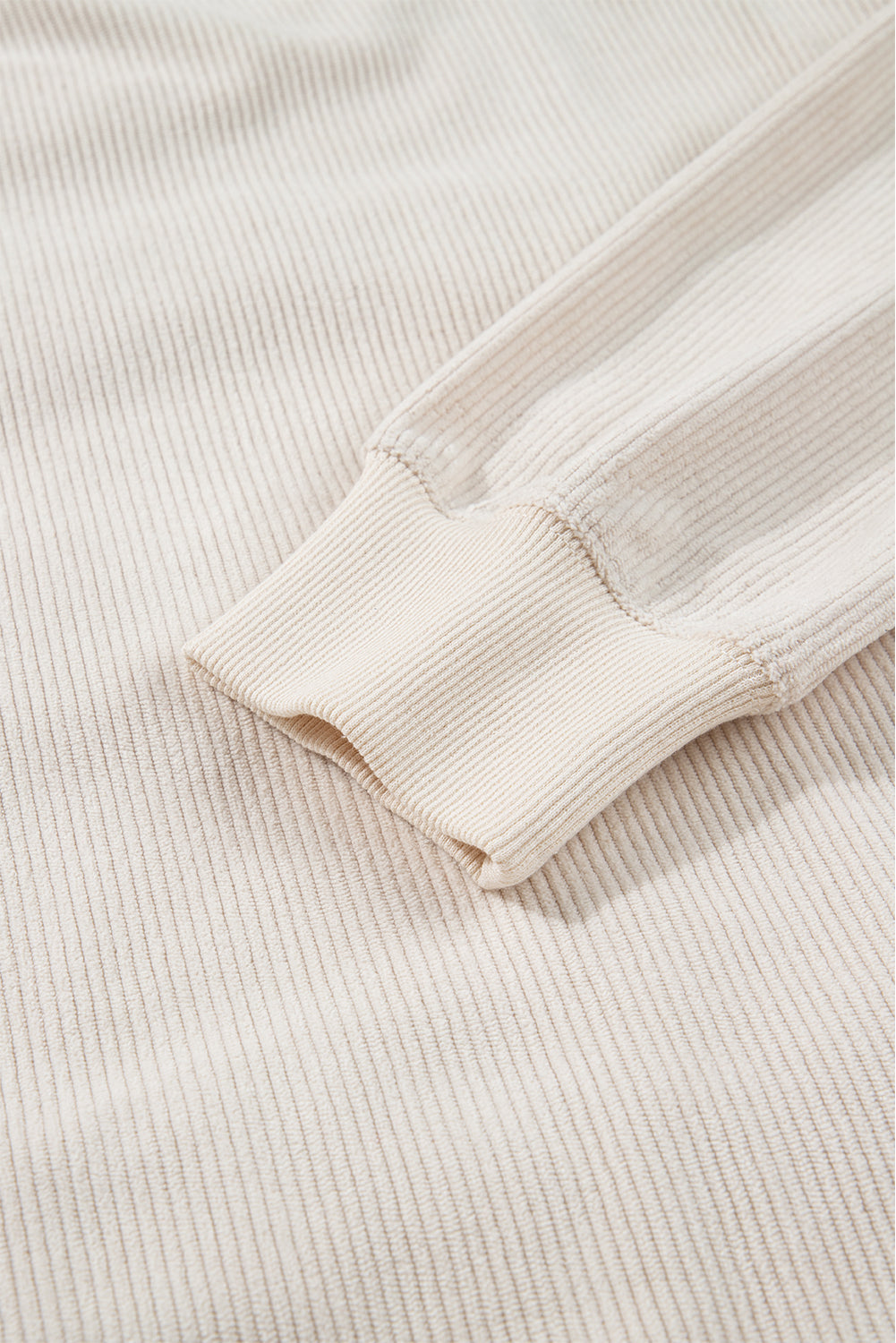 Merry Little Thing Corded Letter Graphic Ribbed Loose Sweatshirt - Tops/Sweatshirts & Hoodies